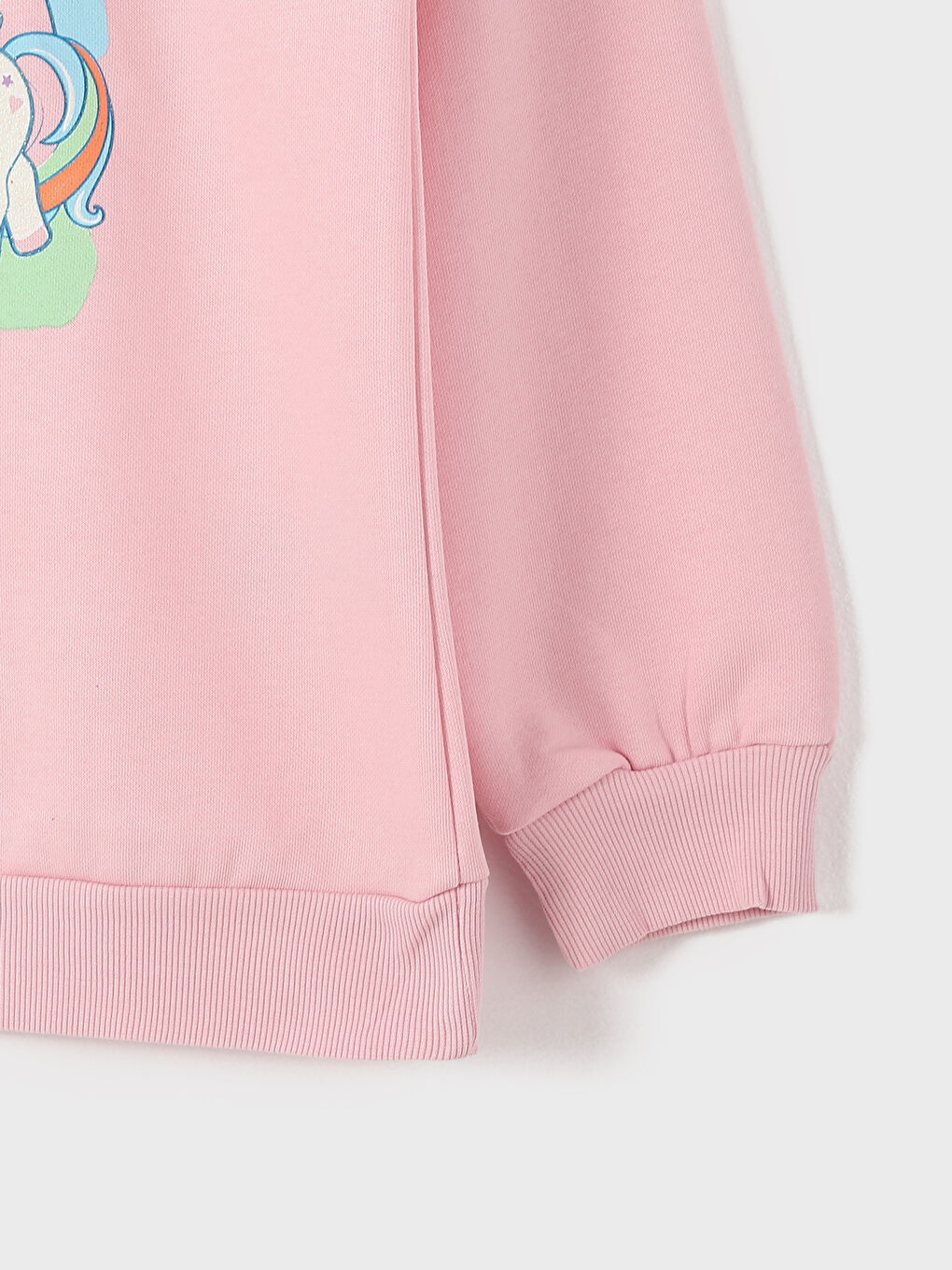 Crew Neck Printed Long Sleeve Girls' Sweatshirt-3