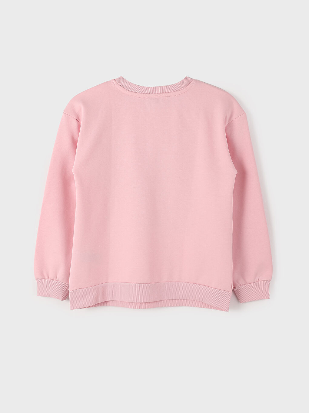 Crew Neck Printed Long Sleeve Girls' Sweatshirt-1
