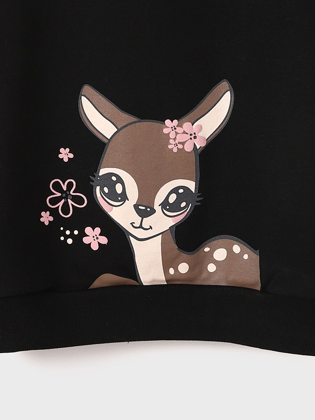 Crew Neck Printed Girls' Sweatshirt-2