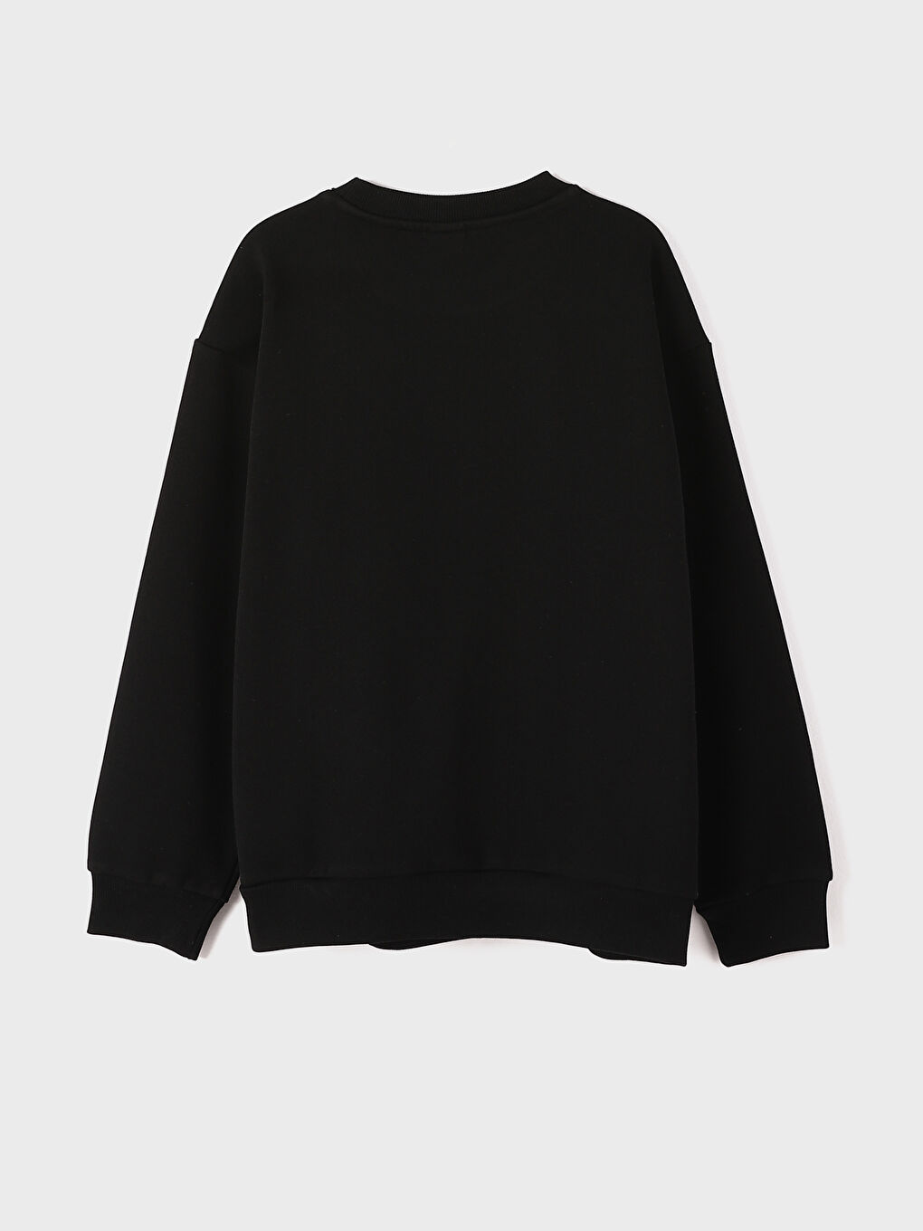 Crew Neck Printed Girls' Sweatshirt-3