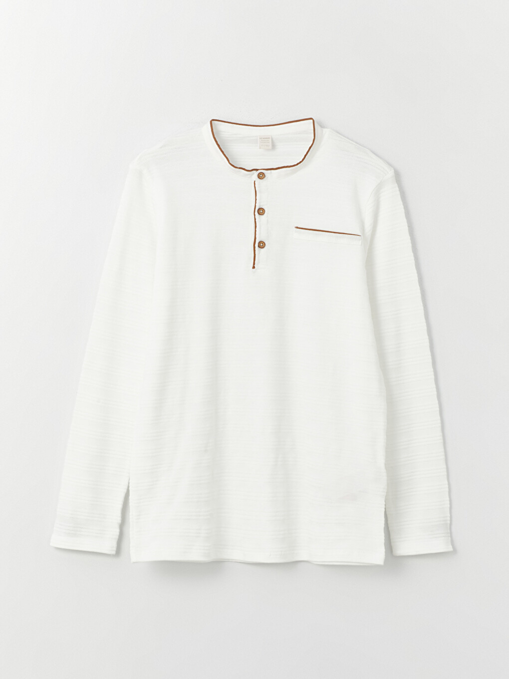 Rundhalsausschnitt Basic Langarm T-Shirt für Jungen-2