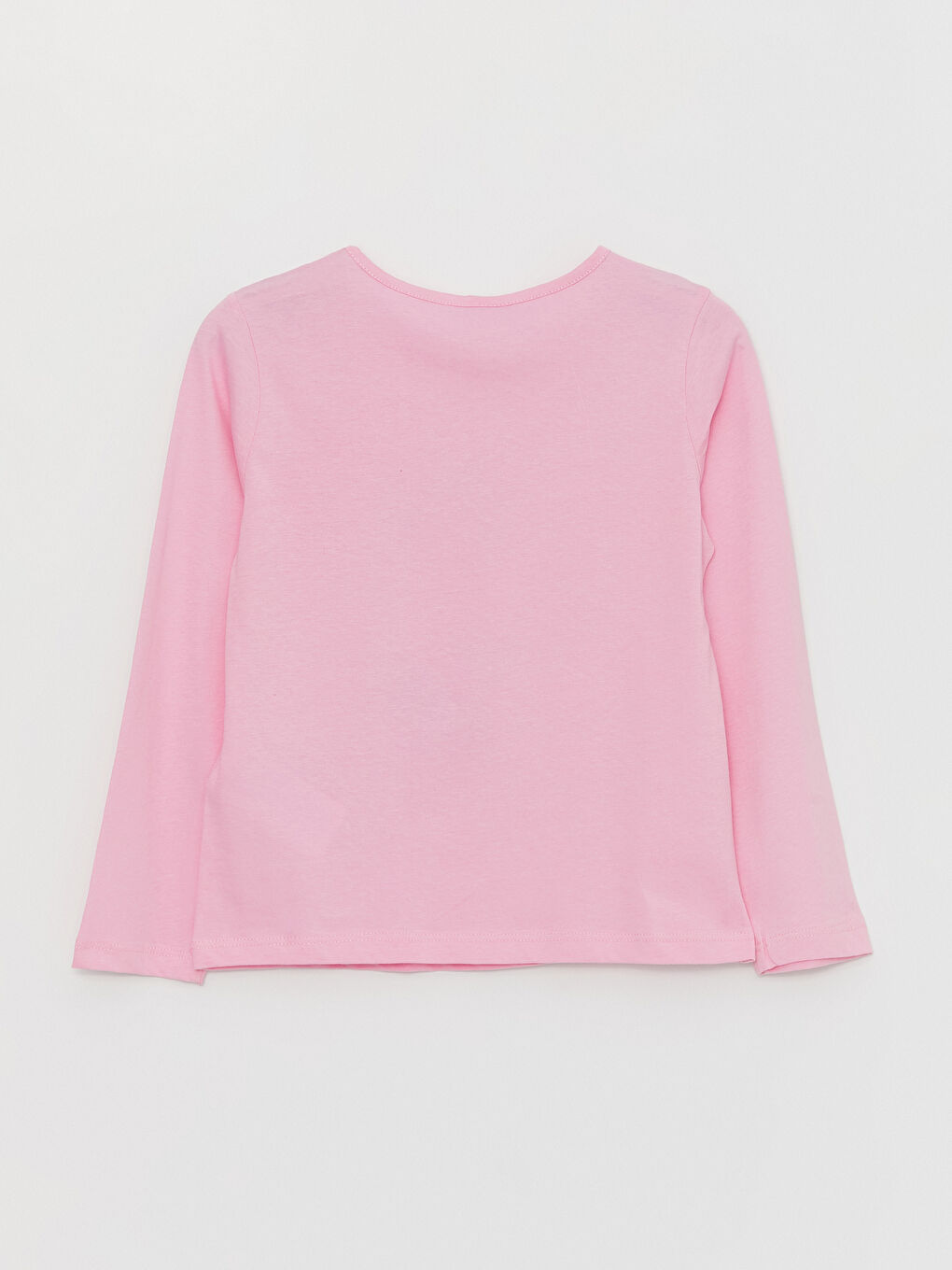 Crew Neck Nostalgic Monkey Printed Long Sleeve Girls T-Shirt-2