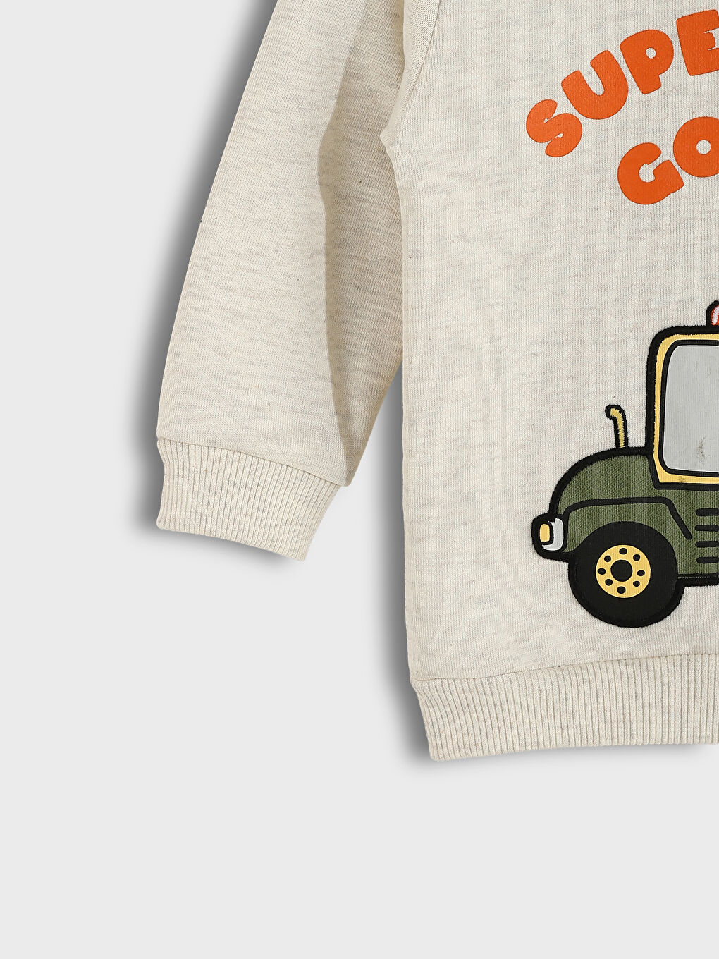 Beyaz Erkek Çocuk Sweatshirt ve Eşofman Altı 2'li Takım-3
