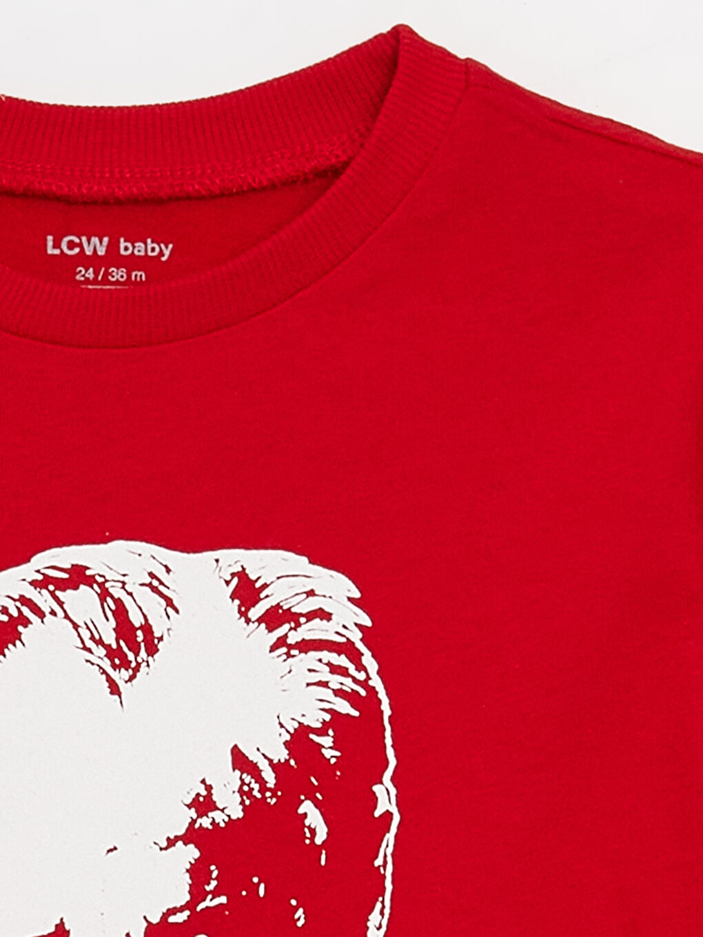 Kırmızı Bisiklet Yaka Atatürk Baskılı Erkek Bebek Tişört-1