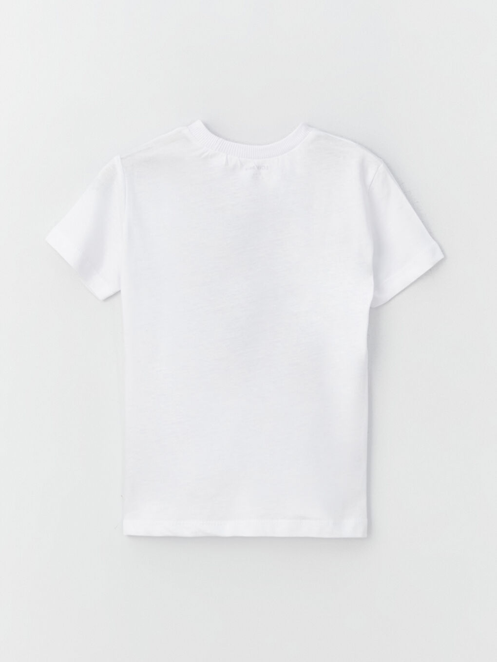 Beyaz Bisiklet Yaka Atatürk Baskılı Erkek Çocuk Tişört-2