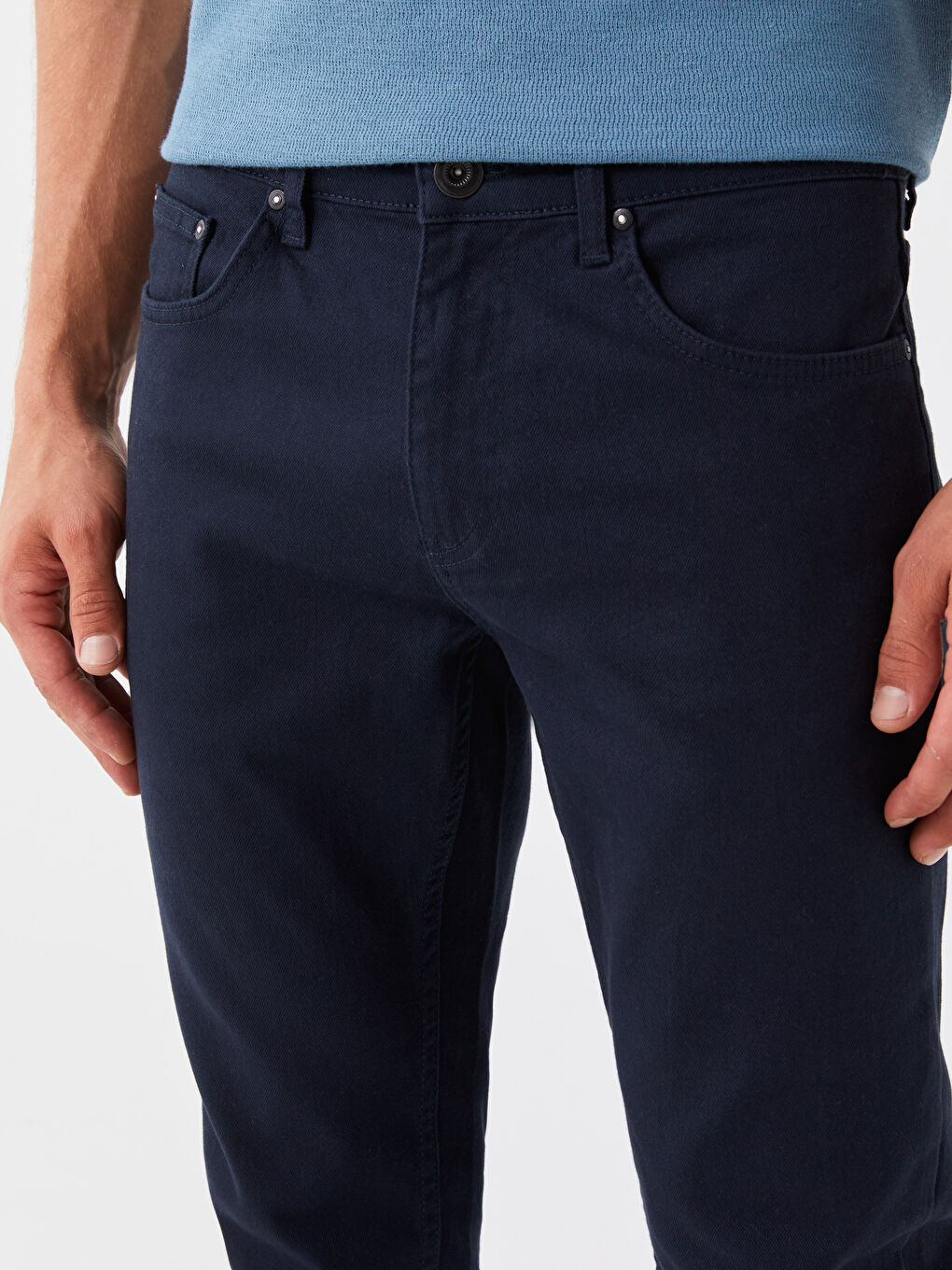 LCW ECO Lacivert Dar Kalıp Erkek Chino Pantolon - 1