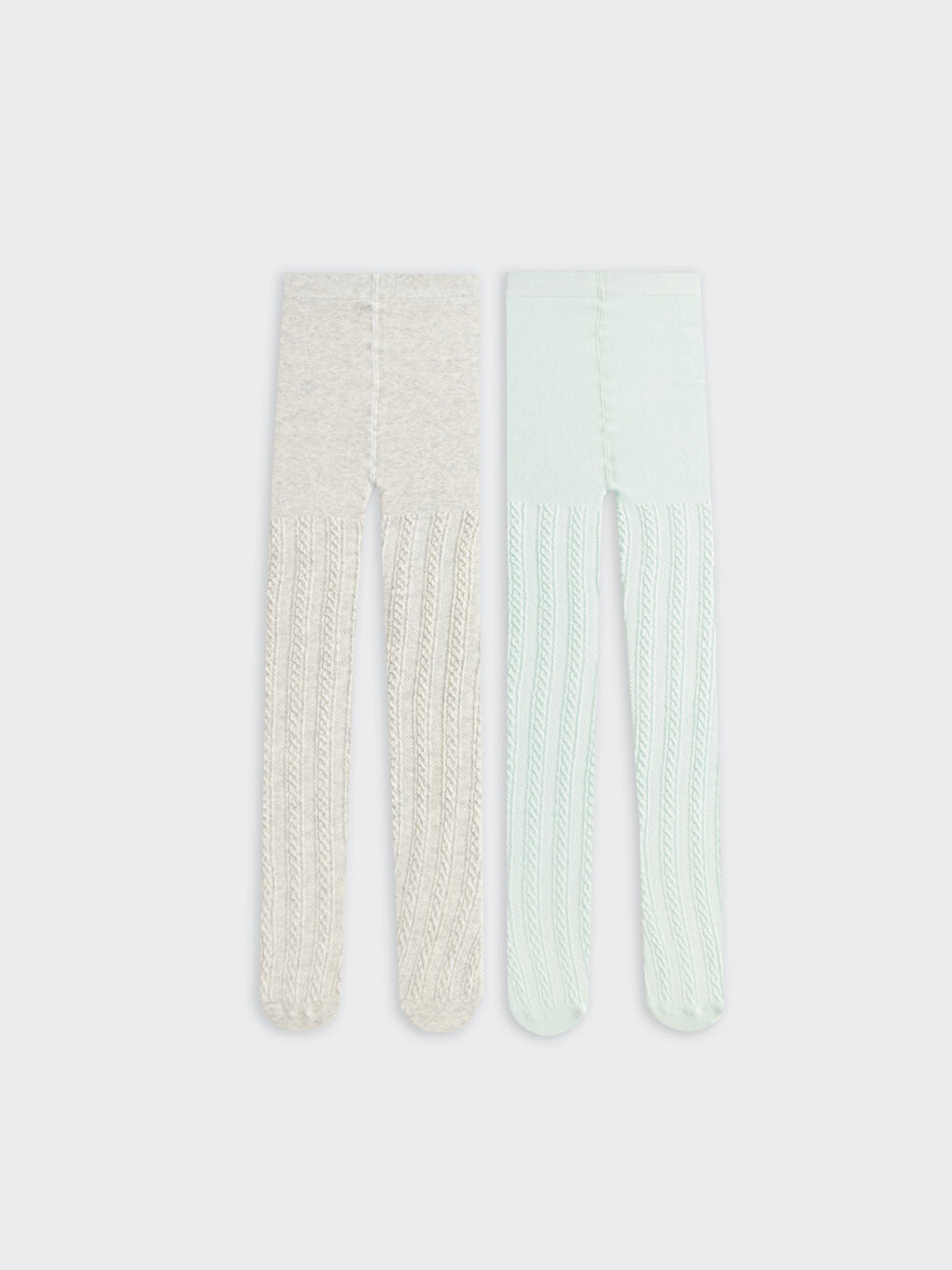 Kendinden Desenli Kız Çocuk Külotlu Çorap 2'li