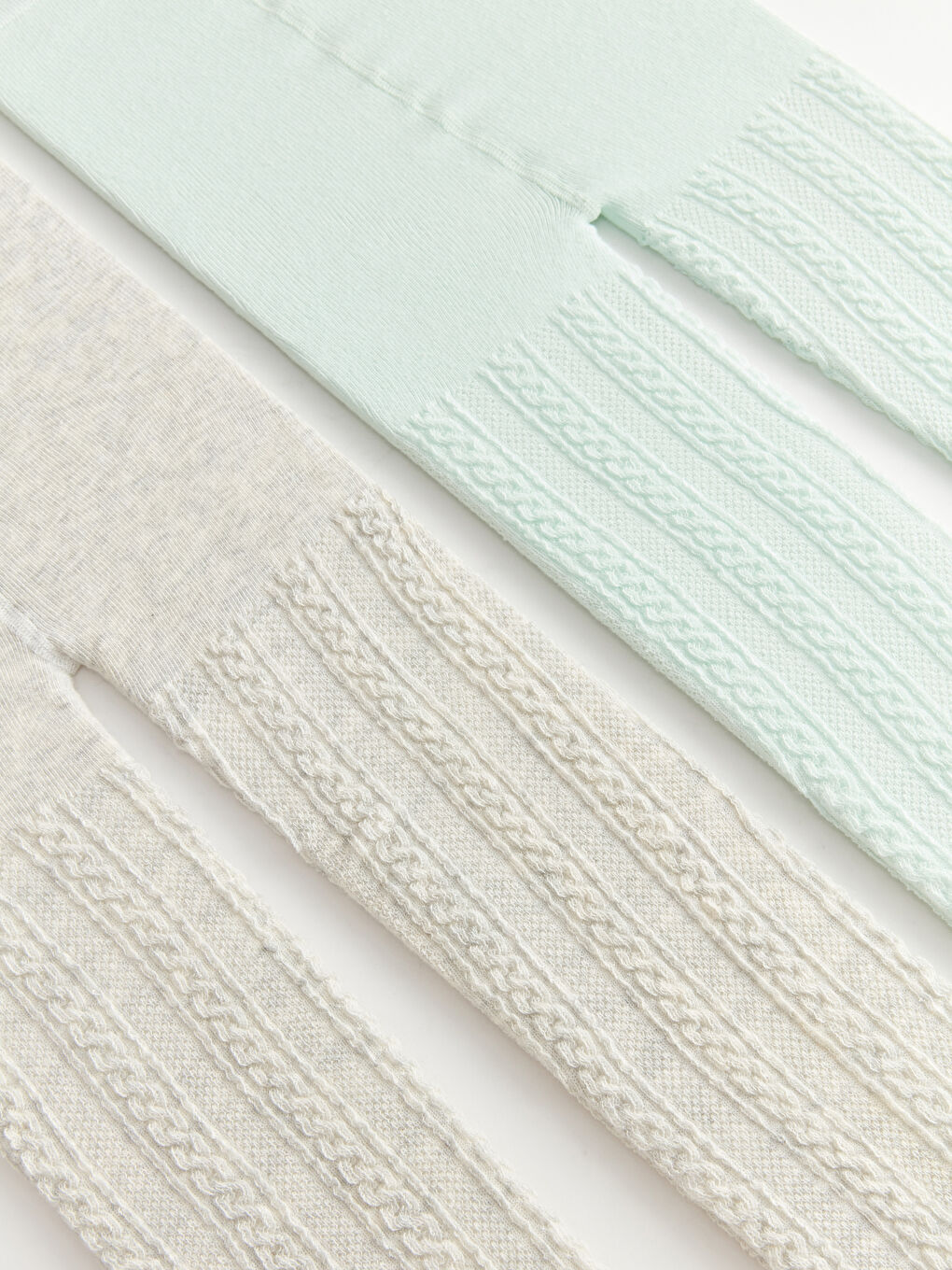 Kendinden Desenli Kız Çocuk Külotlu Çorap 2'li-1