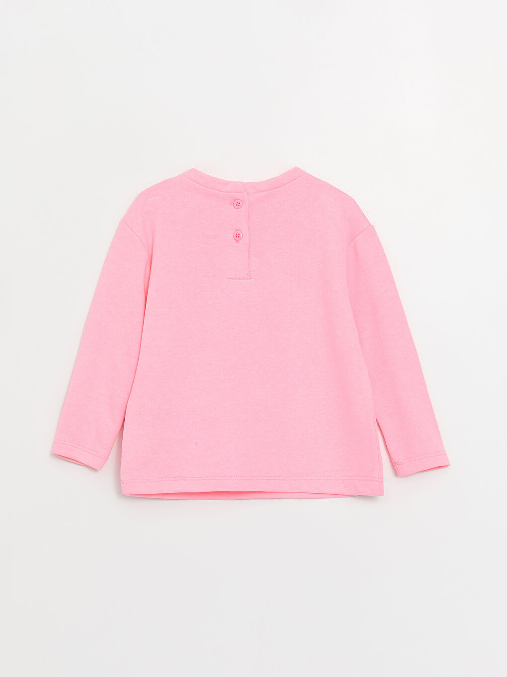 Siyah Bisiklet Yaka Uzun Kollu Kız Bebek Tişört 2'li-2