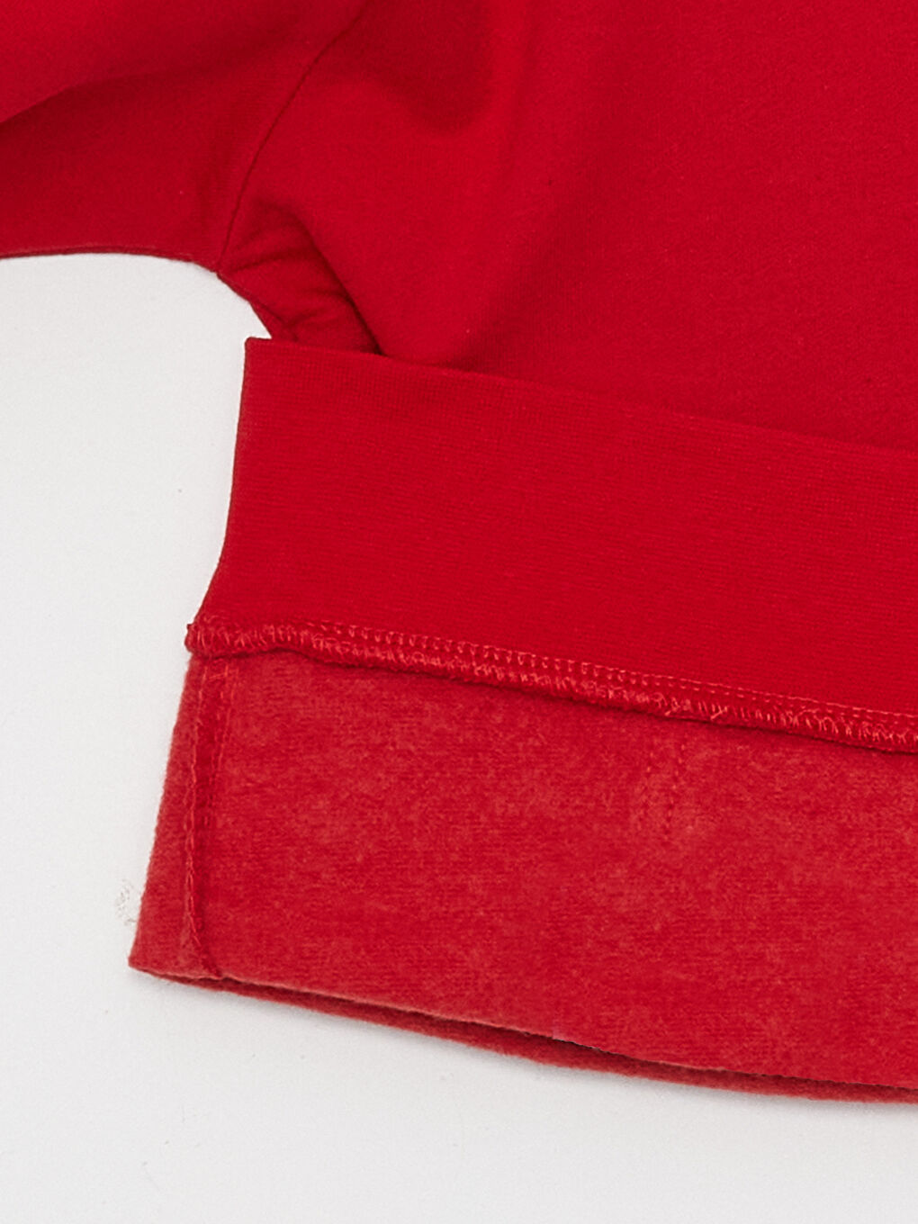 Kırmızı Basic Uzun Kollu Kız Çocuk Hoodie ve Eşofman Altı-5