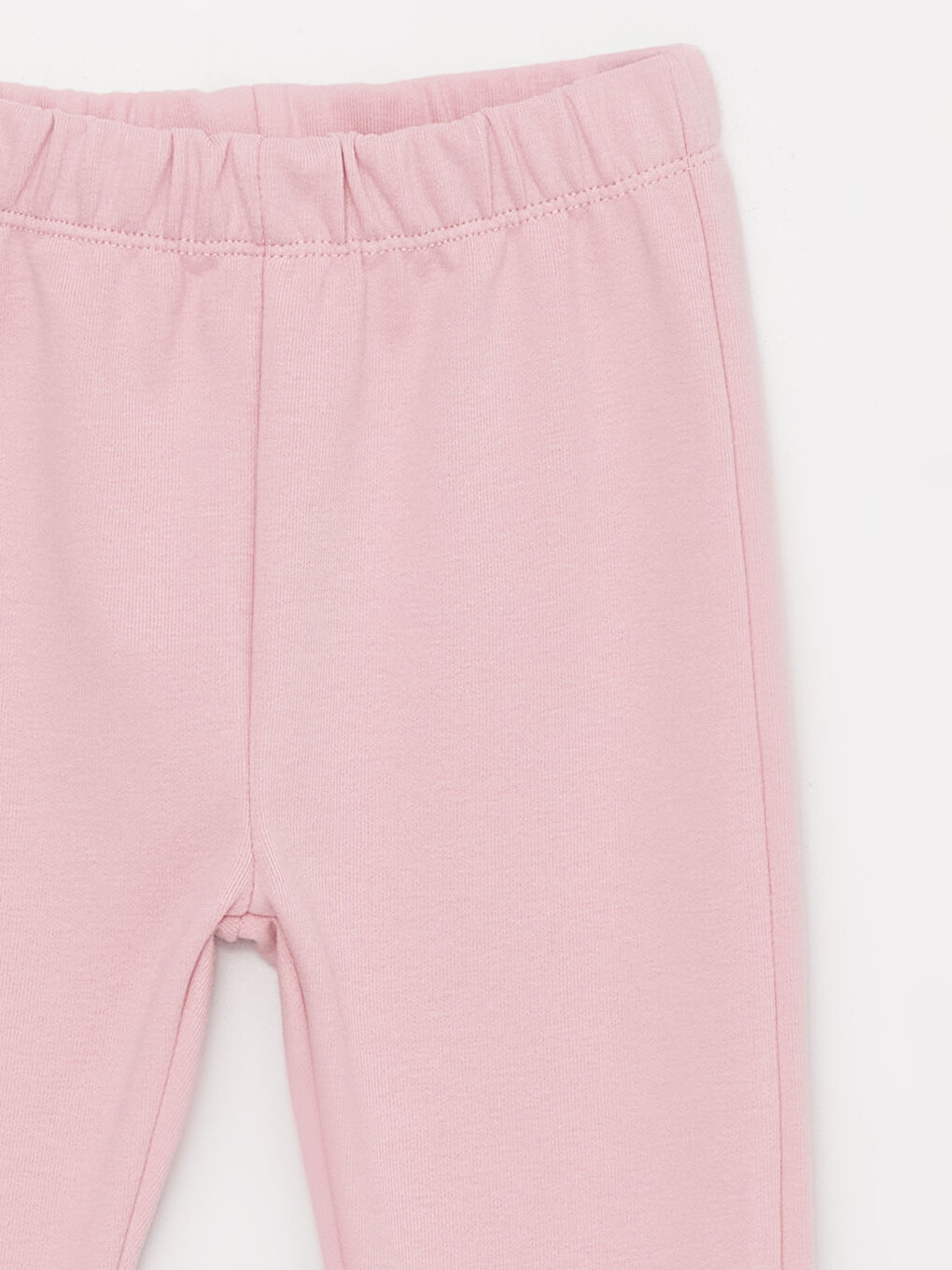 Pembe Bisiklet Yaka Uzun Kollu Kız Bebek Sweatshirt ve Eşofman Alt 2'li Takım-5