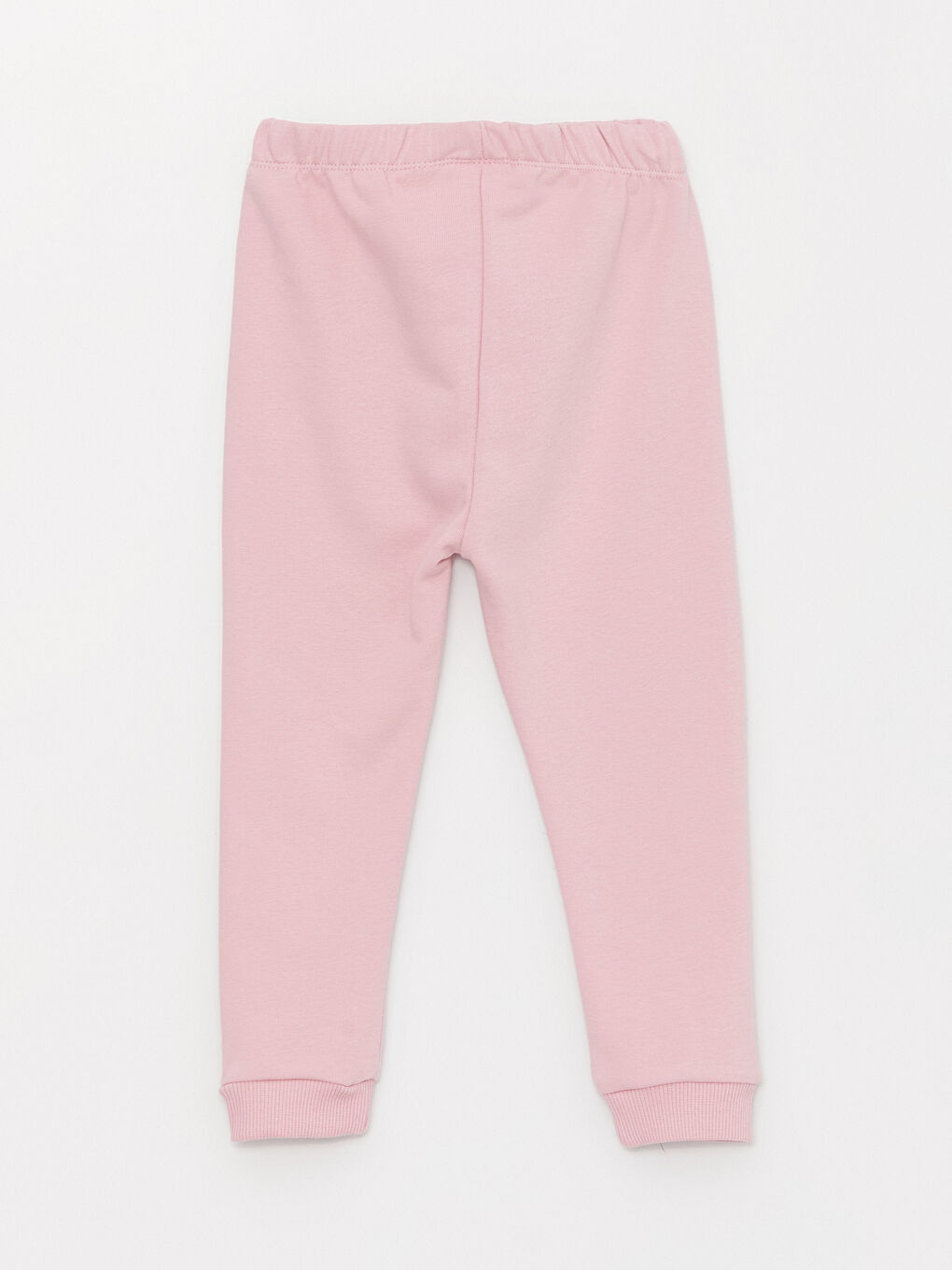 Pembe Bisiklet Yaka Uzun Kollu Kız Bebek Sweatshirt ve Eşofman Alt 2'li Takım-6