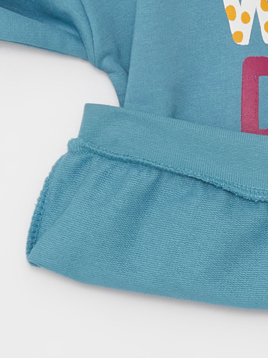 Crew Neck Long Sleeve Printed Baby Girls' Sweatshirt and Tracksuit Bottom 2 Pack Set-2