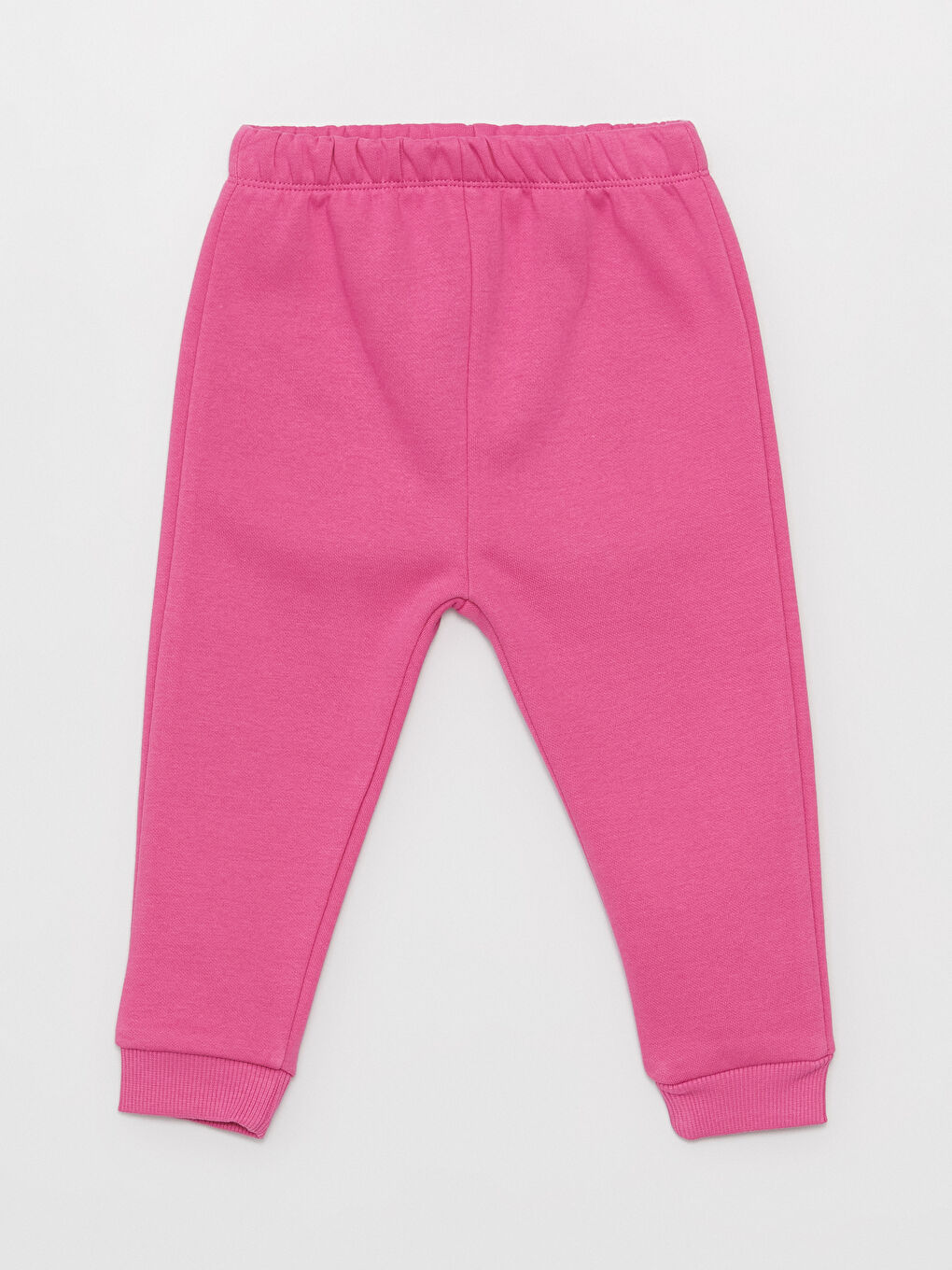 Pembe Bisiklet Yaka Kız Bebek Sweatshirt ve Eşofman Alt 2'li-4
