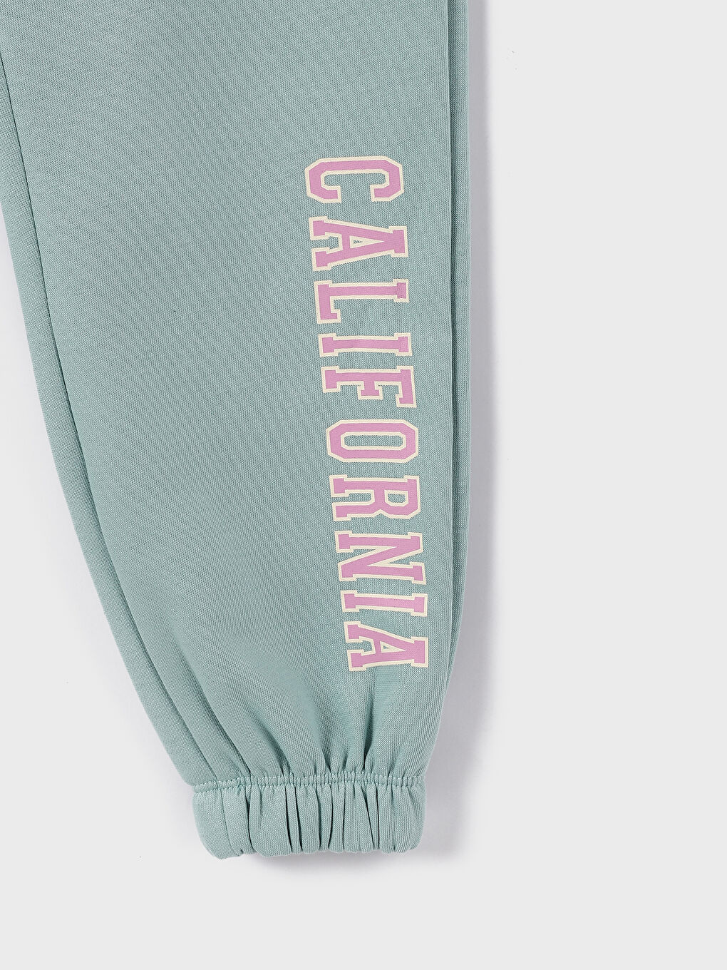 بنطلون رياضي بناتي مطبوع بخصر مرن-3