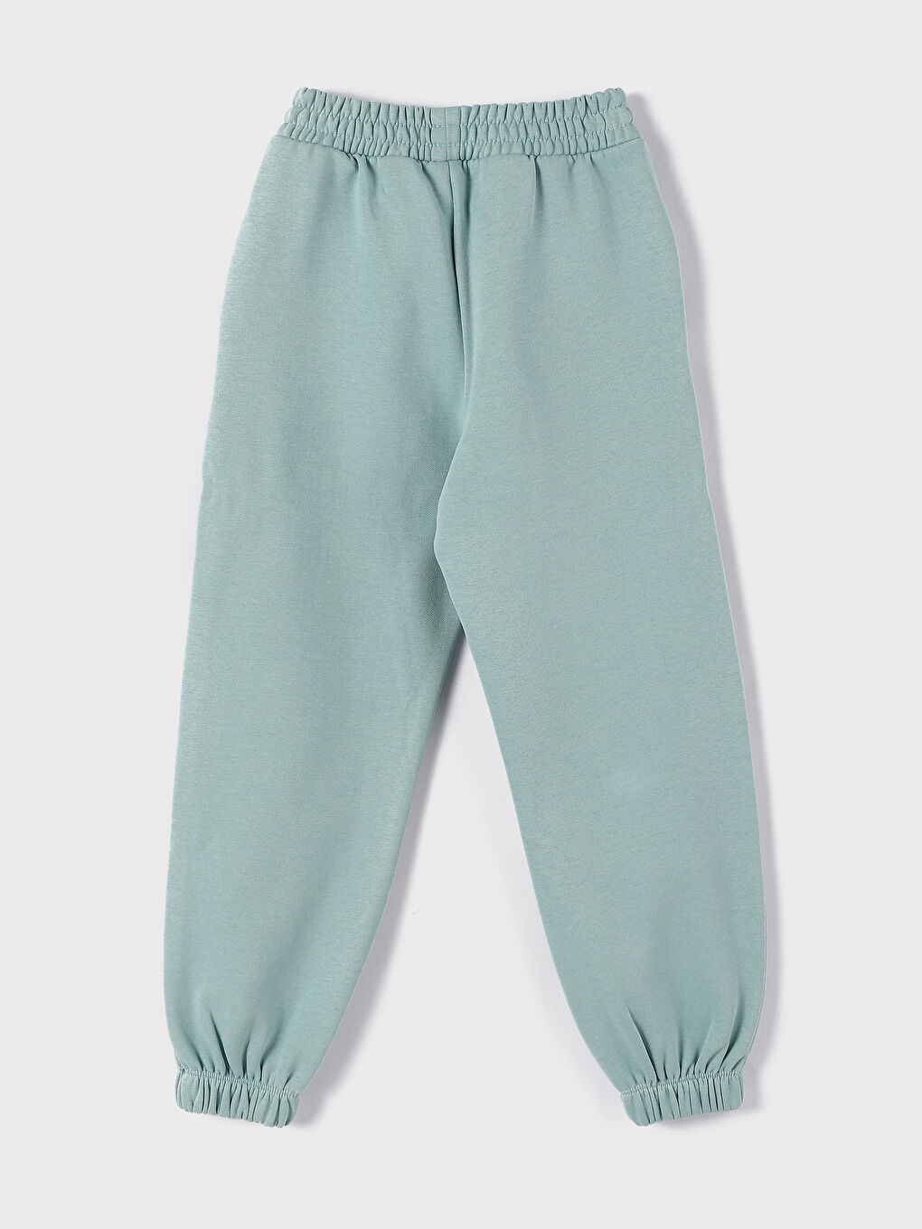 بنطلون رياضي بناتي مطبوع بخصر مرن-1