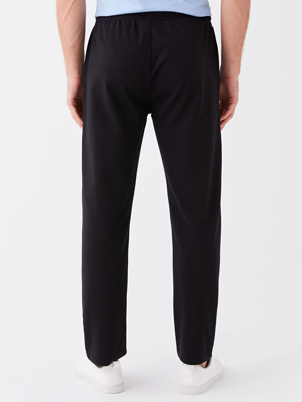 Siyah Standart Kalıp Erkek Eşofman Altı-4