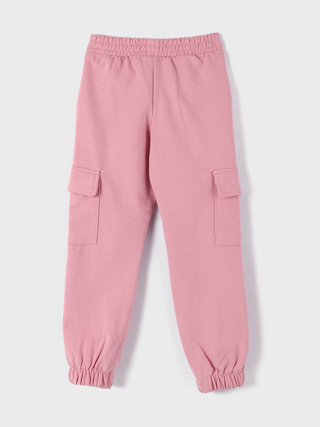 Elastic Waist Basic Girls' Jogger Sweatpants-1