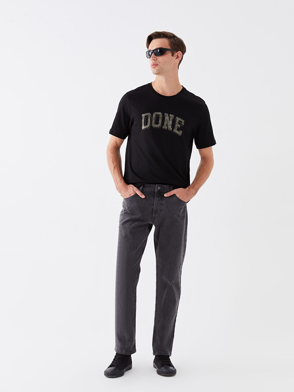 Gri 779 Regular Fit Erkek Jean Pantolon-1