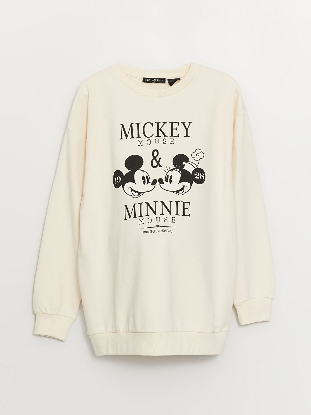LCW Dukserica za trudnice sa okruglim izrezom, štampanim Mickey Mouse motivom i dugim rukavima -W3FN00Z8-FDV