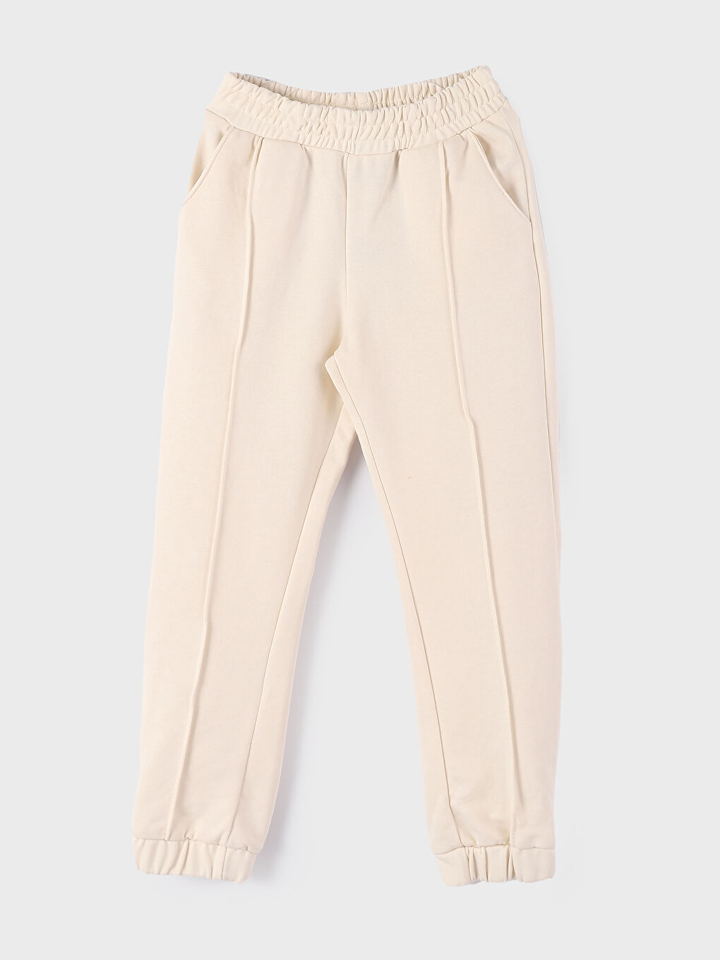 بنطلون رياضي للبنات بخصر مرن بسيط