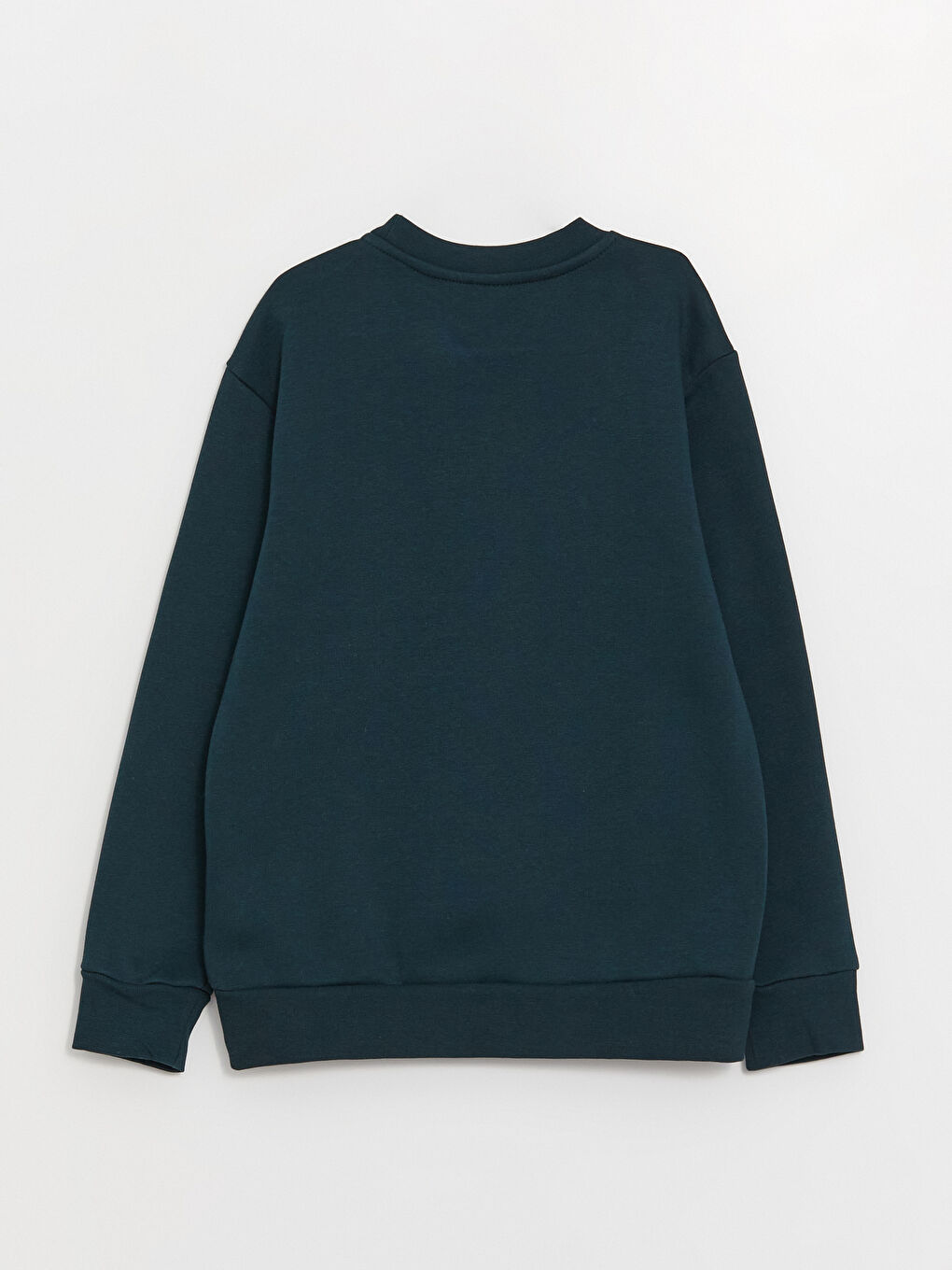 LCW ECO Petrol Bisiklet Yaka Baskılı Uzun Kollu Erkek Çocuk Sweatshirt - 2