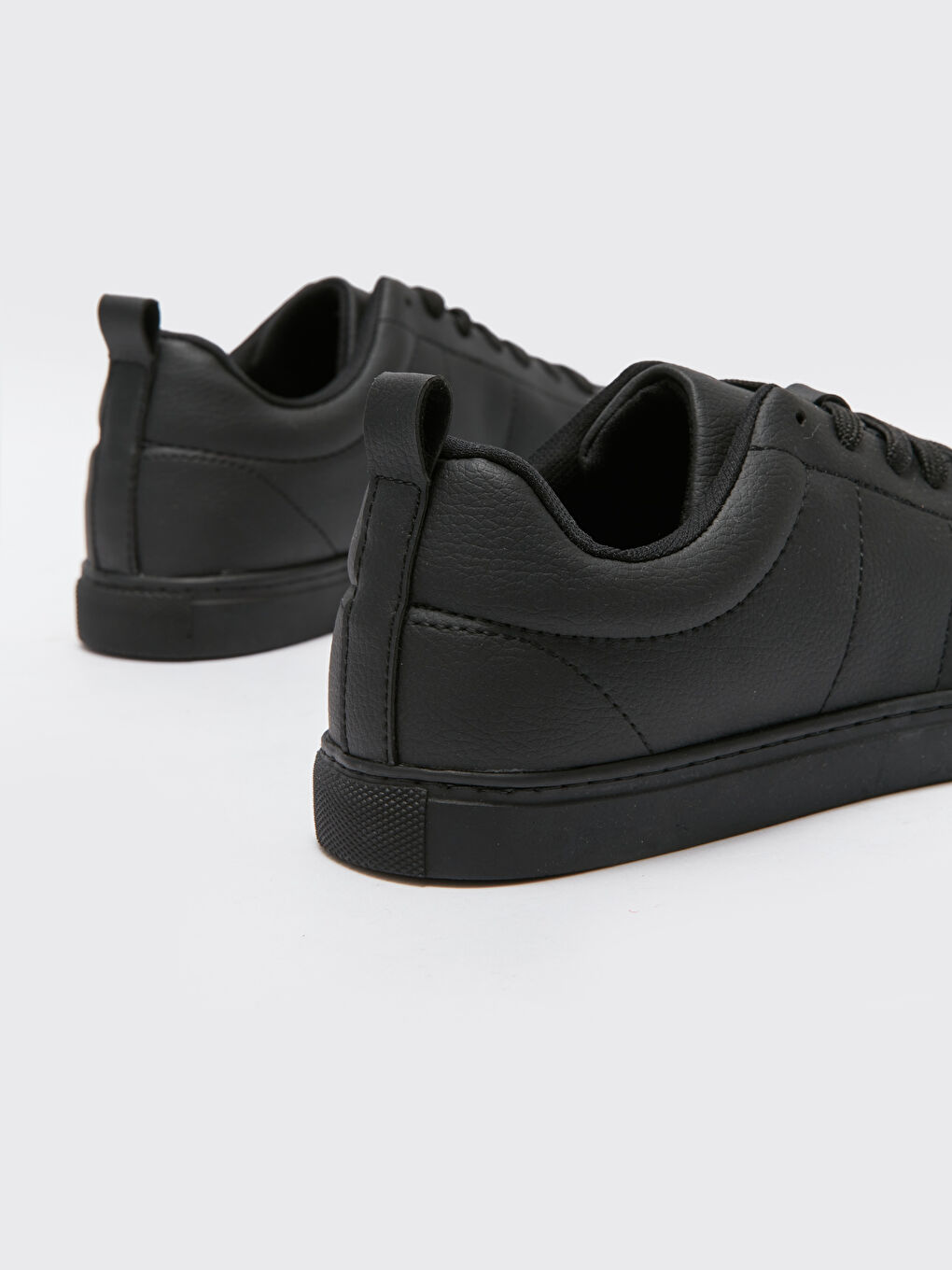 Siyah Bağcıklı Erkek Spor Ayakkabı-4