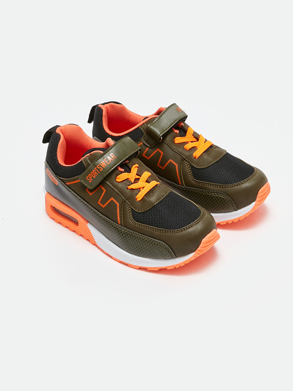 Sarı Bağcık ve Cırt Cırtlı Erkek Çocuk Spor Ayakkabı