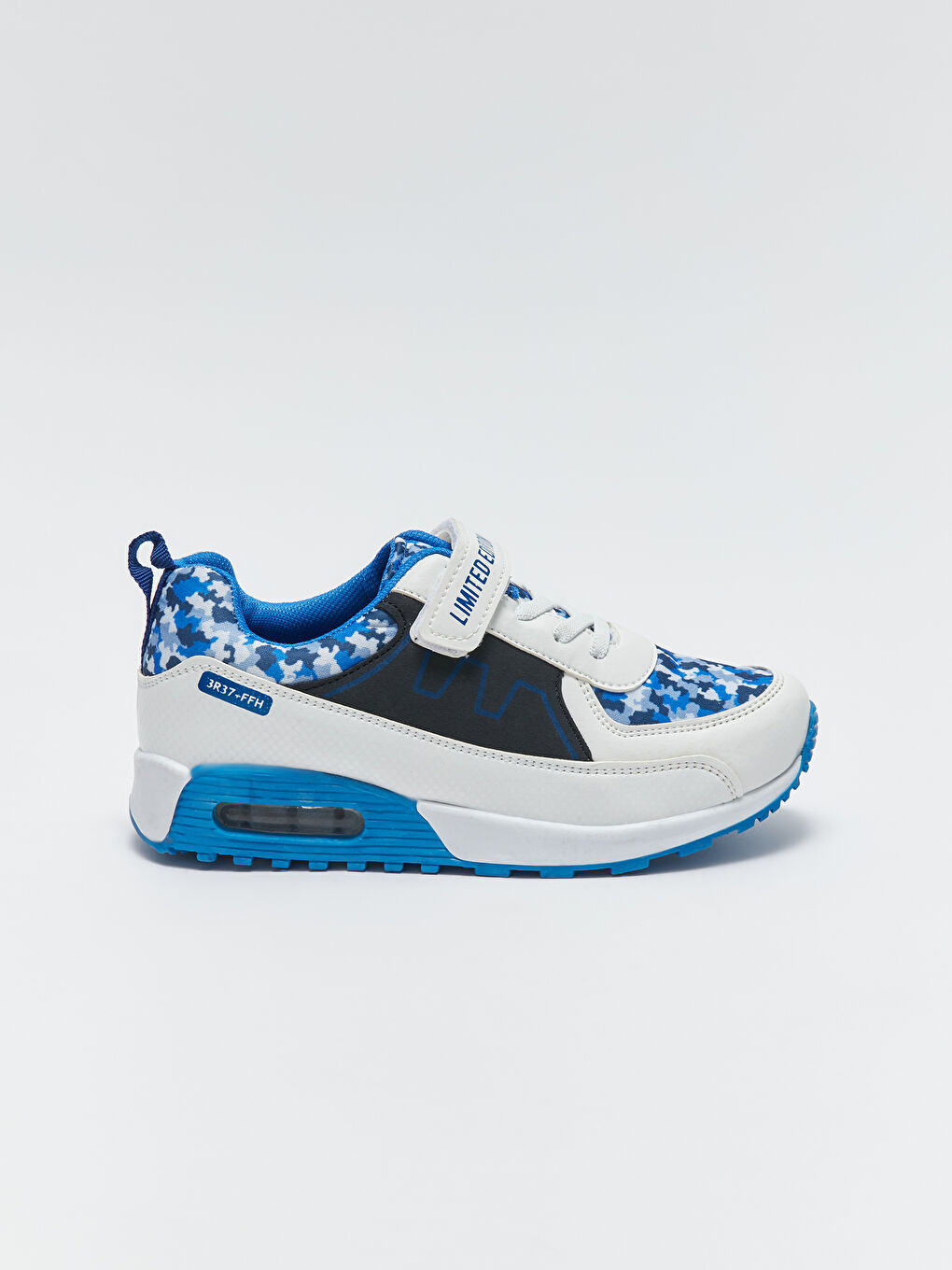 Mavi Bağcık ve Cırt Cırtlı Erkek Çocuk Spor Ayakkabı-1