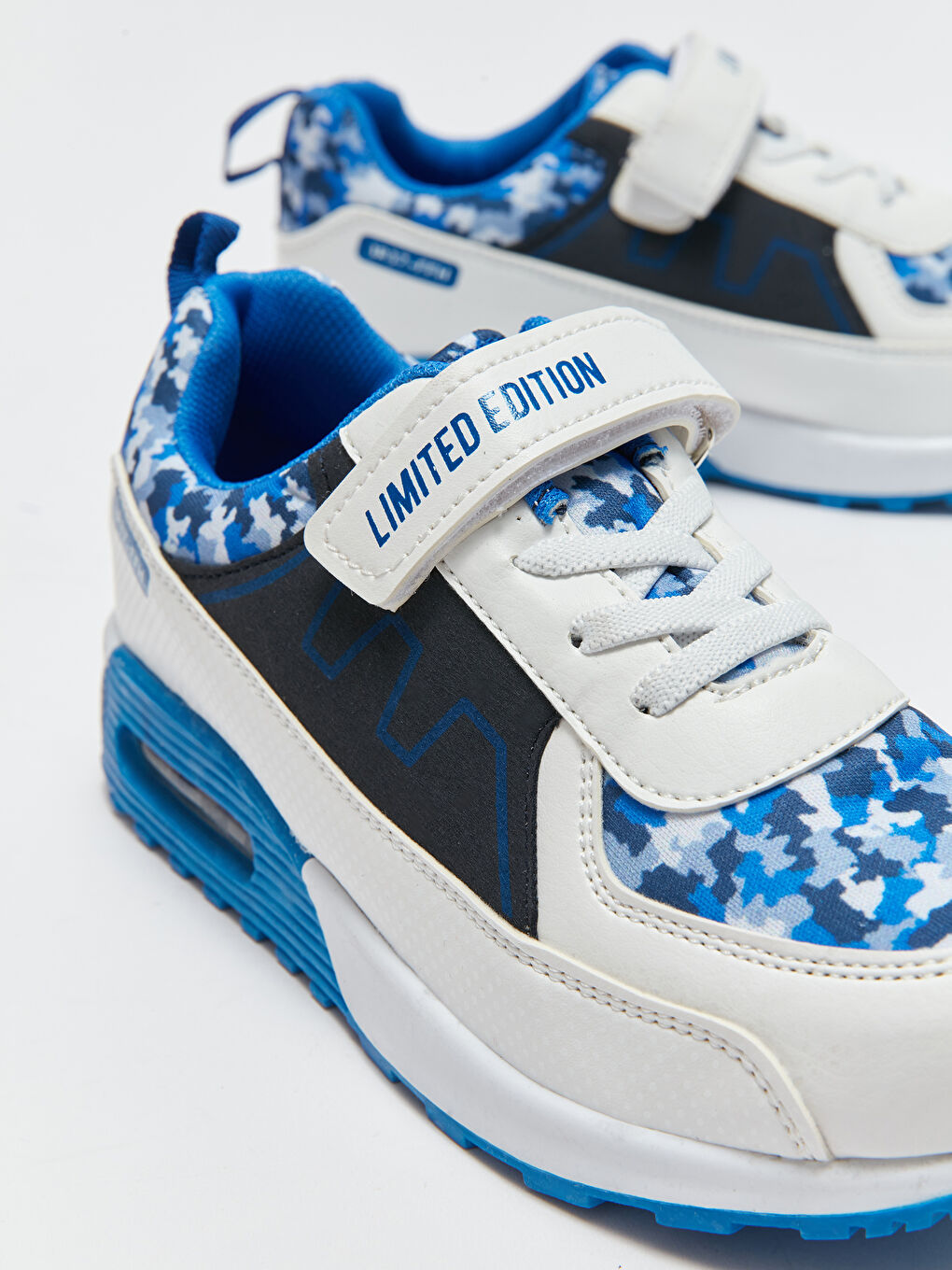 Mavi Bağcık ve Cırt Cırtlı Erkek Çocuk Spor Ayakkabı-4