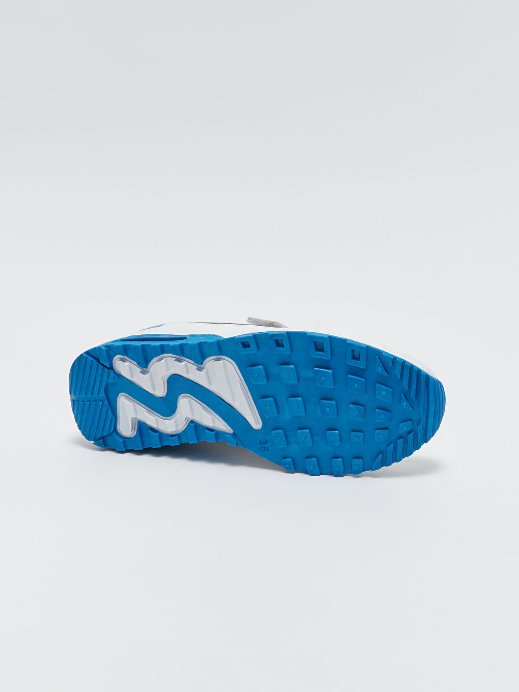 Mavi Bağcık ve Cırt Cırtlı Erkek Çocuk Spor Ayakkabı-5
