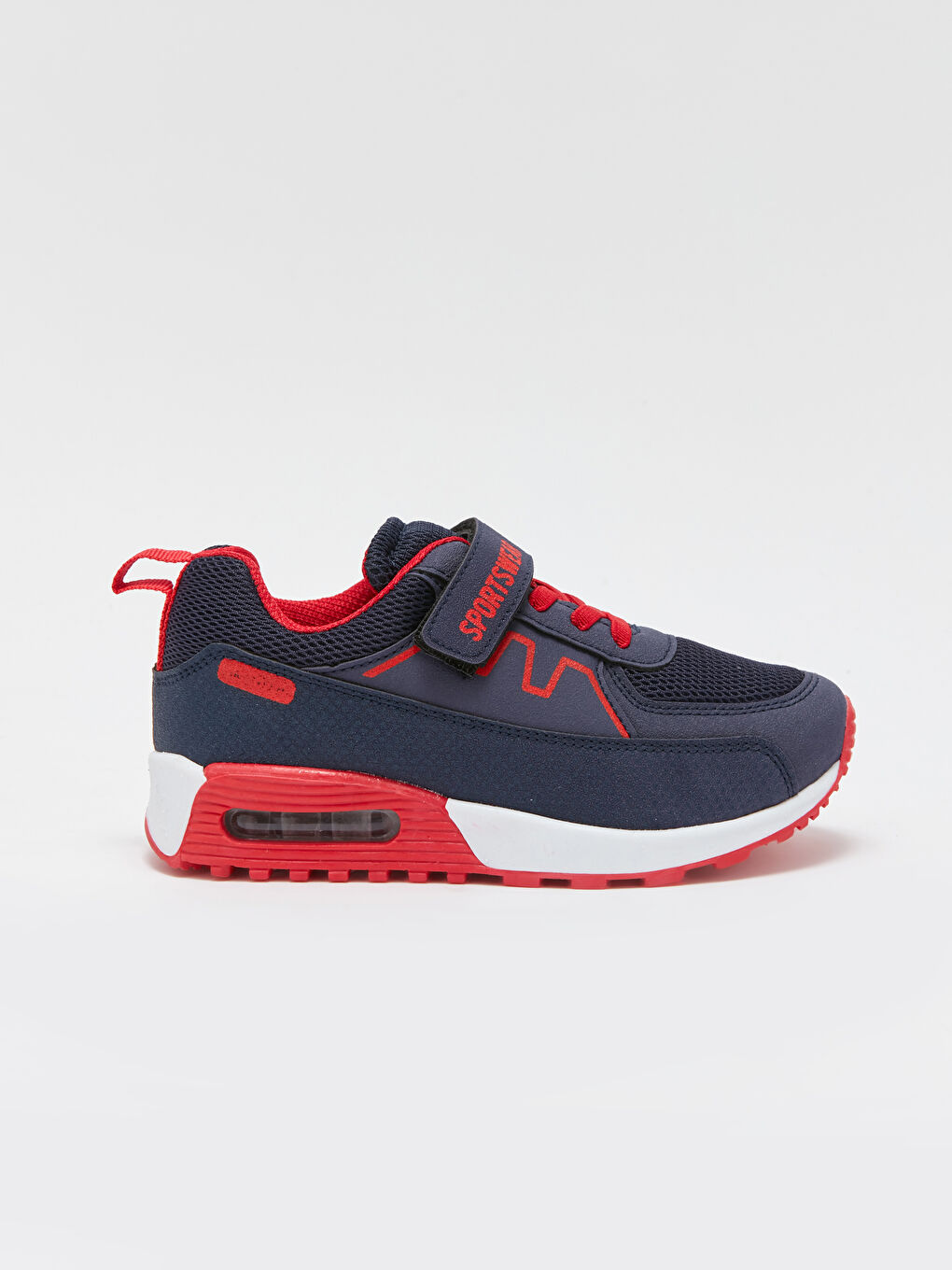 Lacivert Bağcık ve Cırt Cırtlı Erkek Çocuk Spor Ayakkabı-1