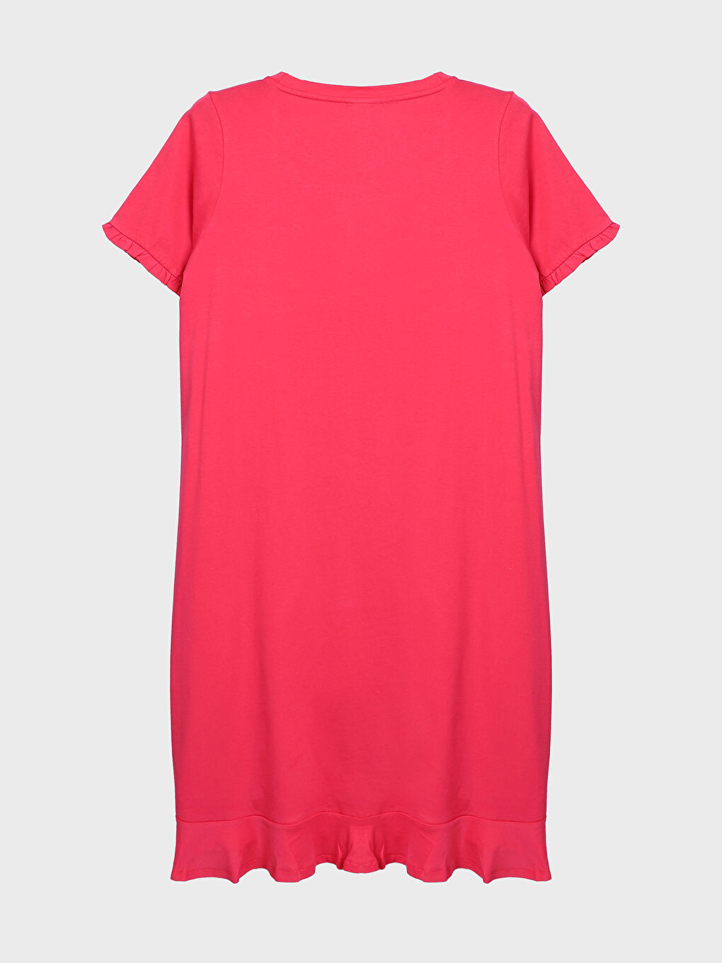 Crew Neck Printed Women's Nightdress-2