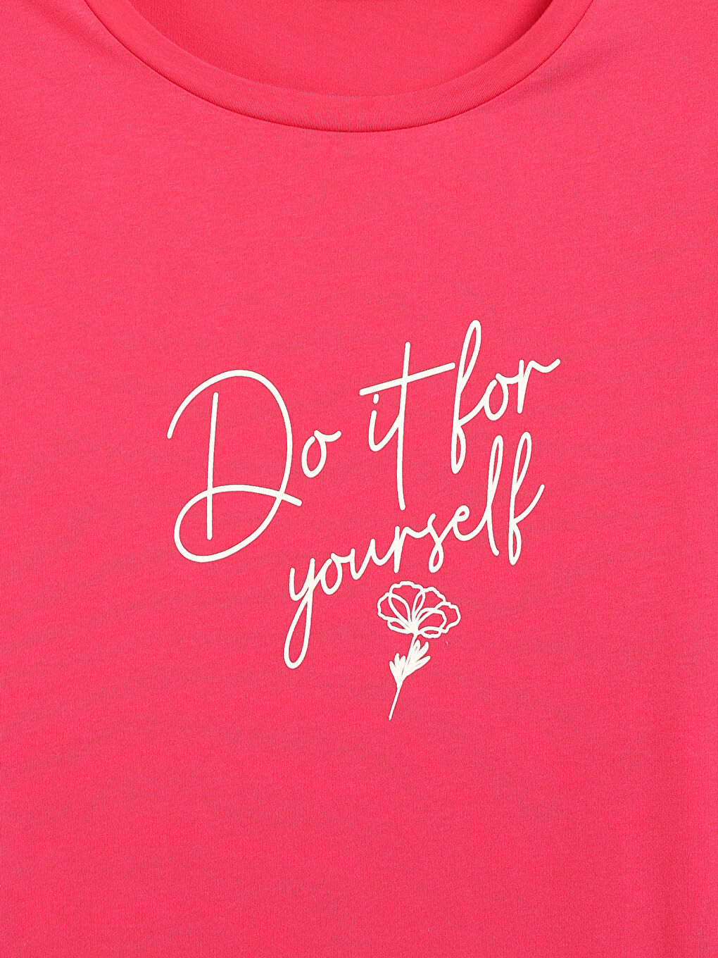 Crew Neck Printed Women's Nightdress-3