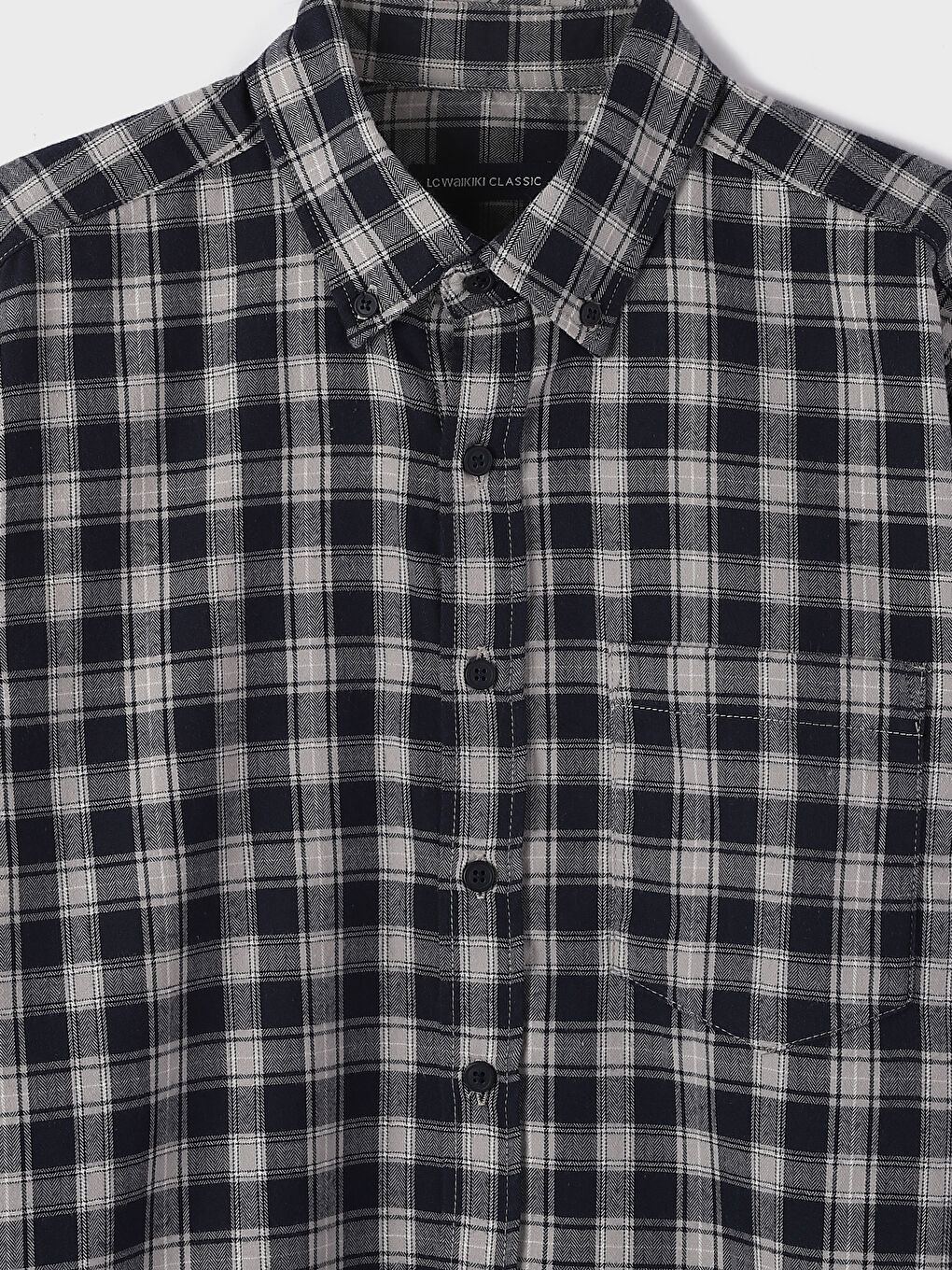 Regular Fit Long Sleeve Plaid Men's Flannel Shirt-3