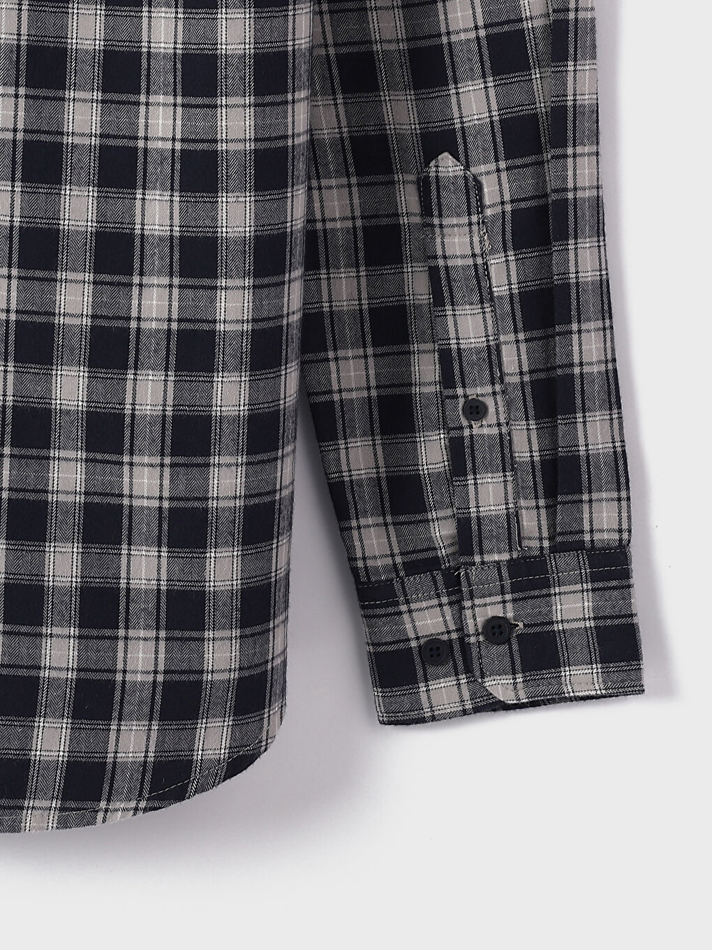 Regular Fit Long Sleeve Plaid Men's Flannel Shirt-5