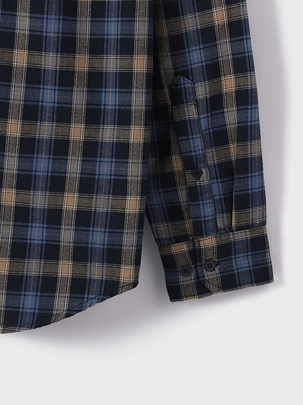 Regular Fit Long Sleeve Plaid Men's Flannel Shirt-3