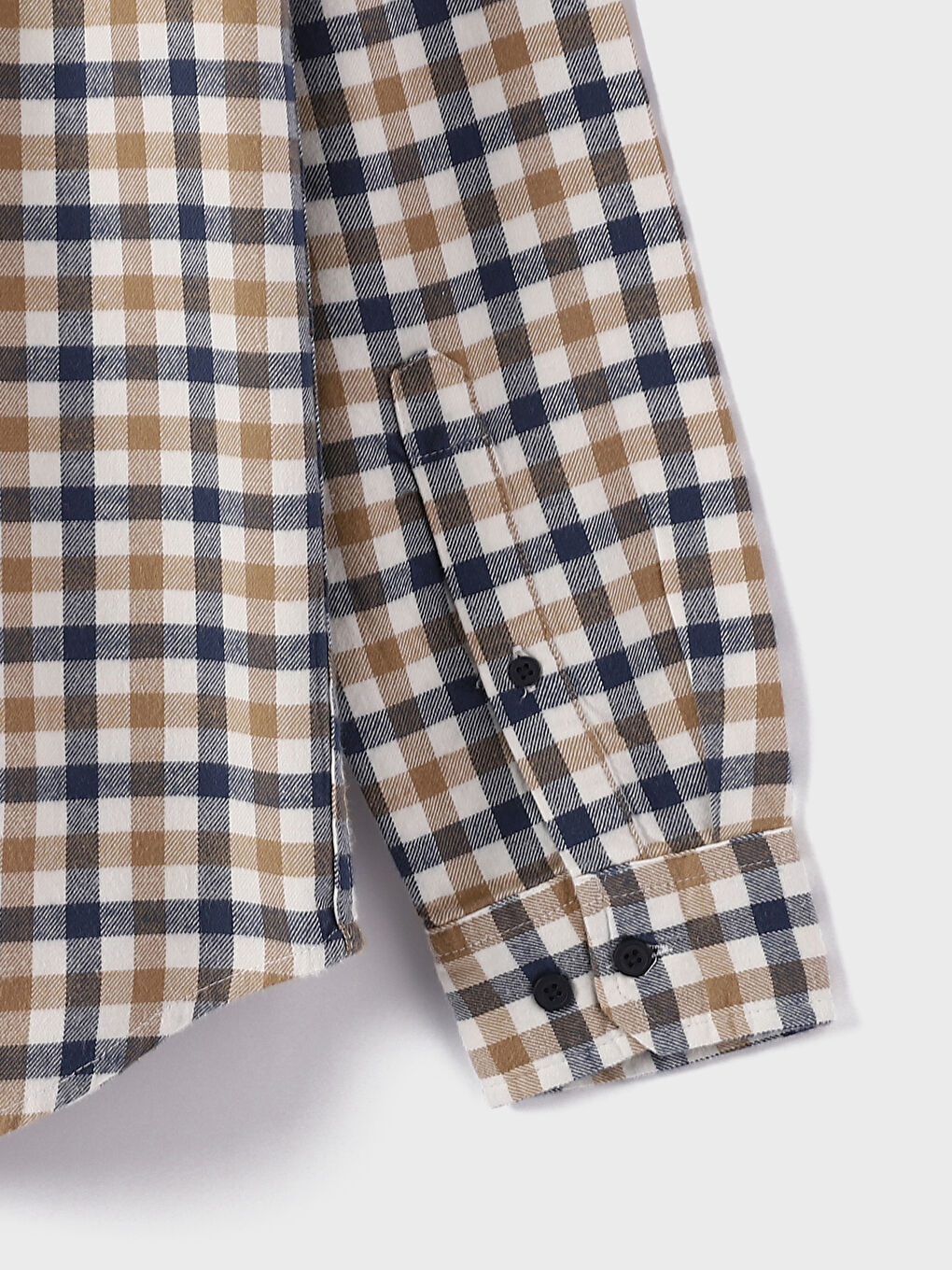 Regular Fit Long Sleeve Plaid Men's Shirt-2