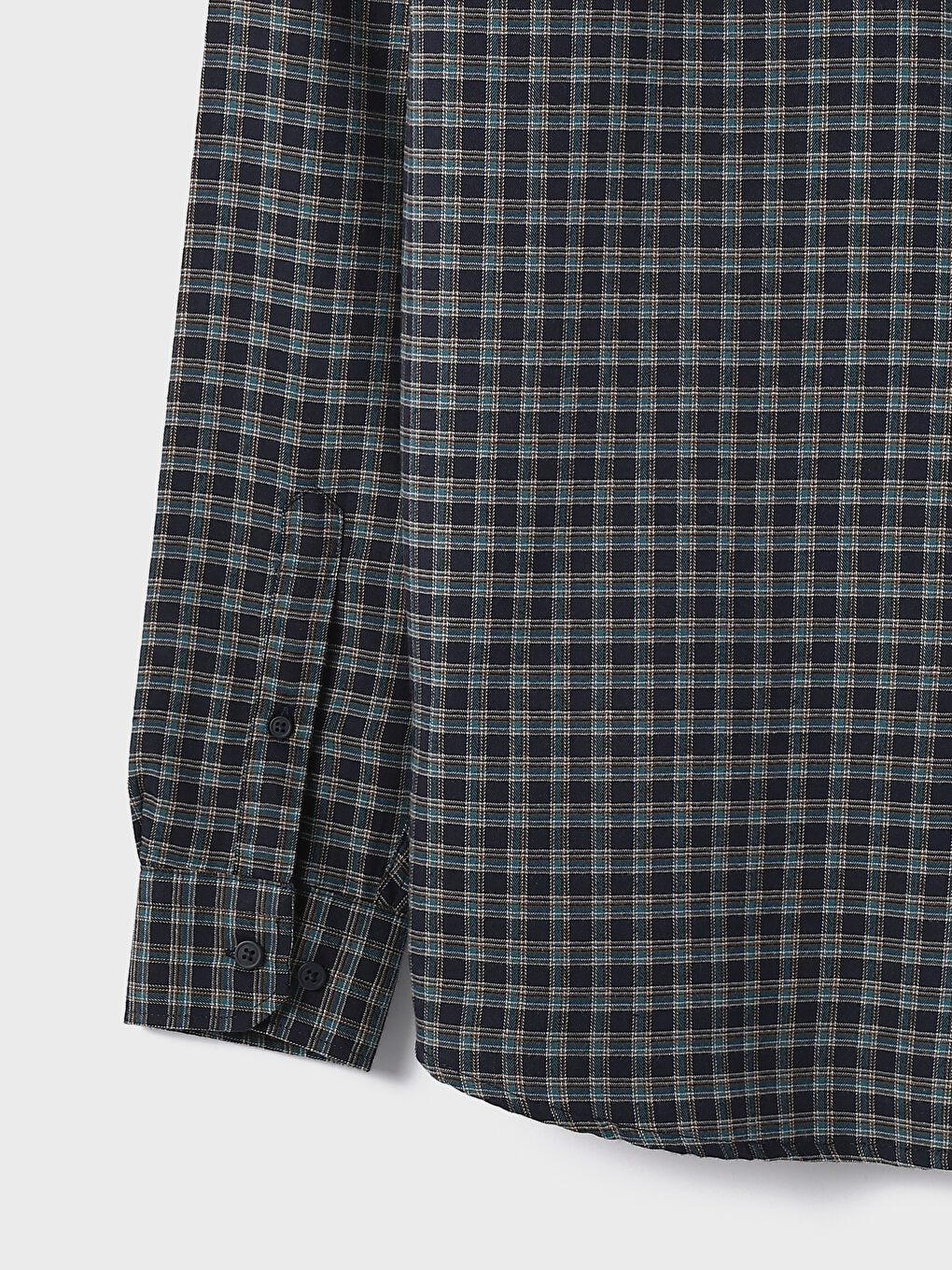 Regular Fit Long Sleeve Plaid Men's Shirt-2