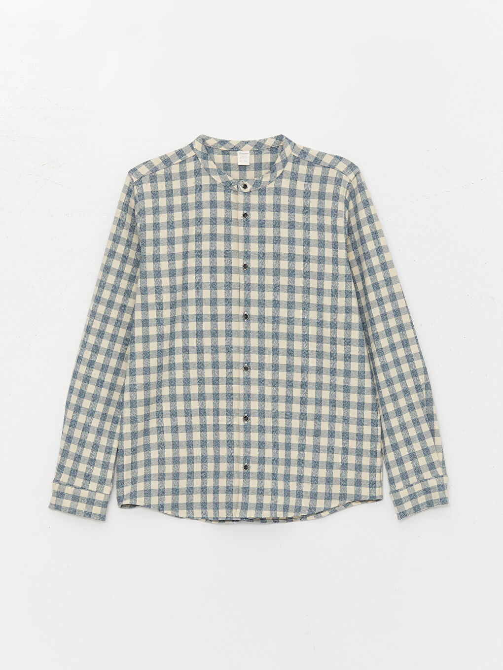 Magnifique Chemise et Pantalon Écossais à Col Mao pour Garçon-1