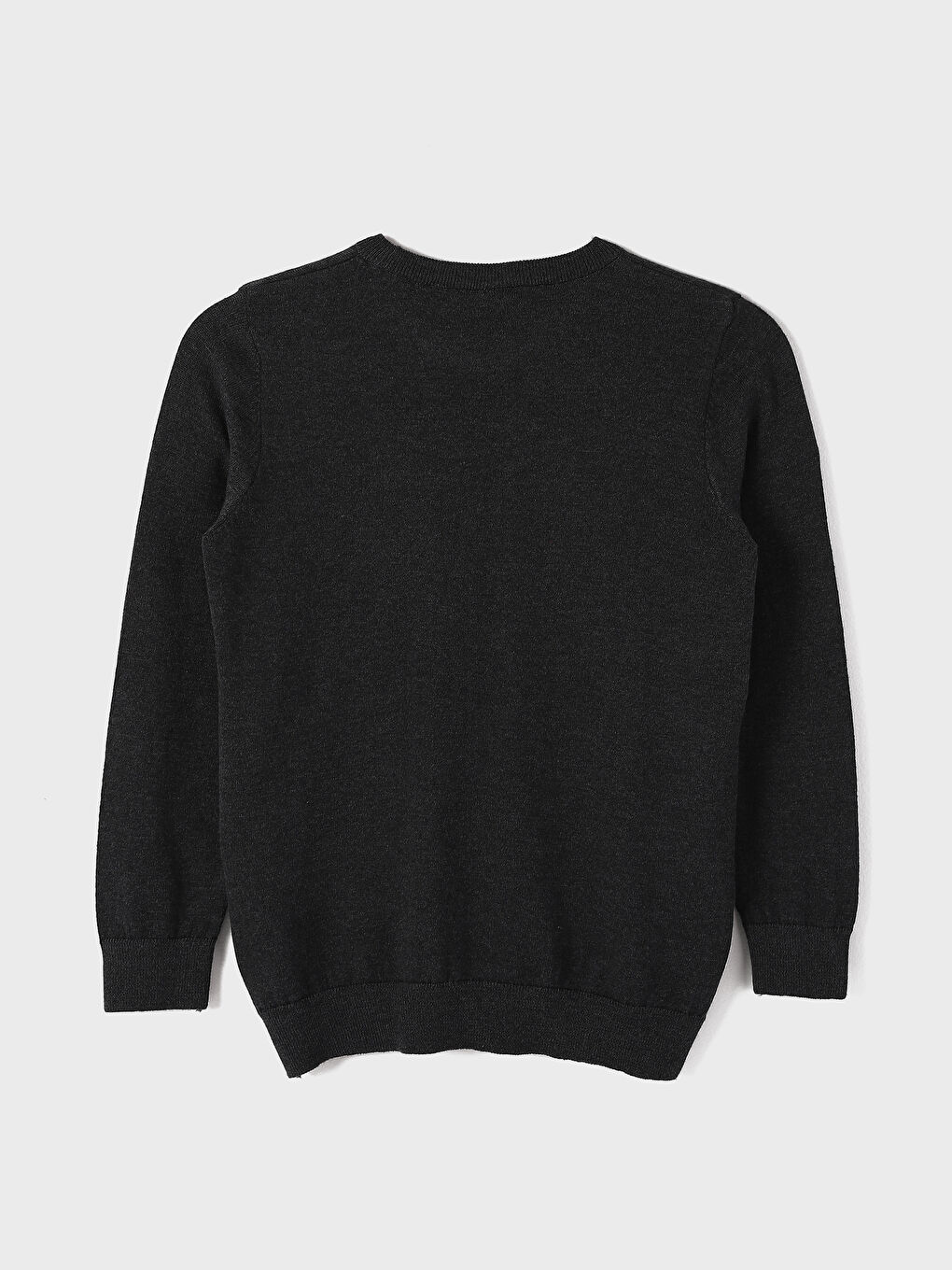 Crew Neck Printed Long Sleeve Boys' Knitwear Sweater-1