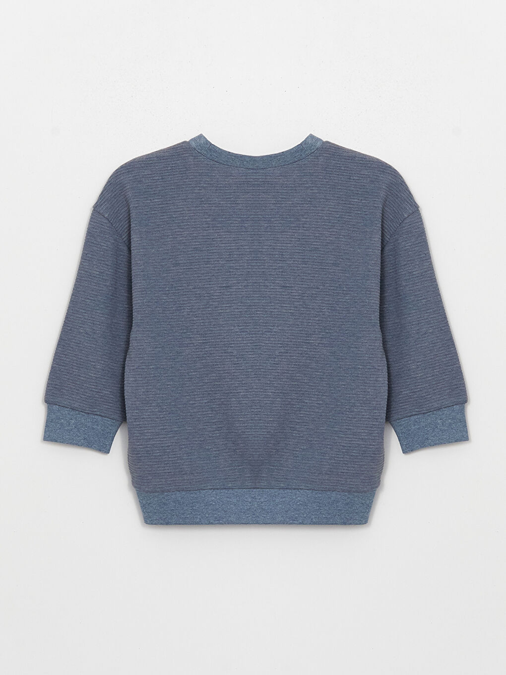 Mavi Bisiklet Yaka Uzun Kollu Erkek Bebek Sweatshirt-1