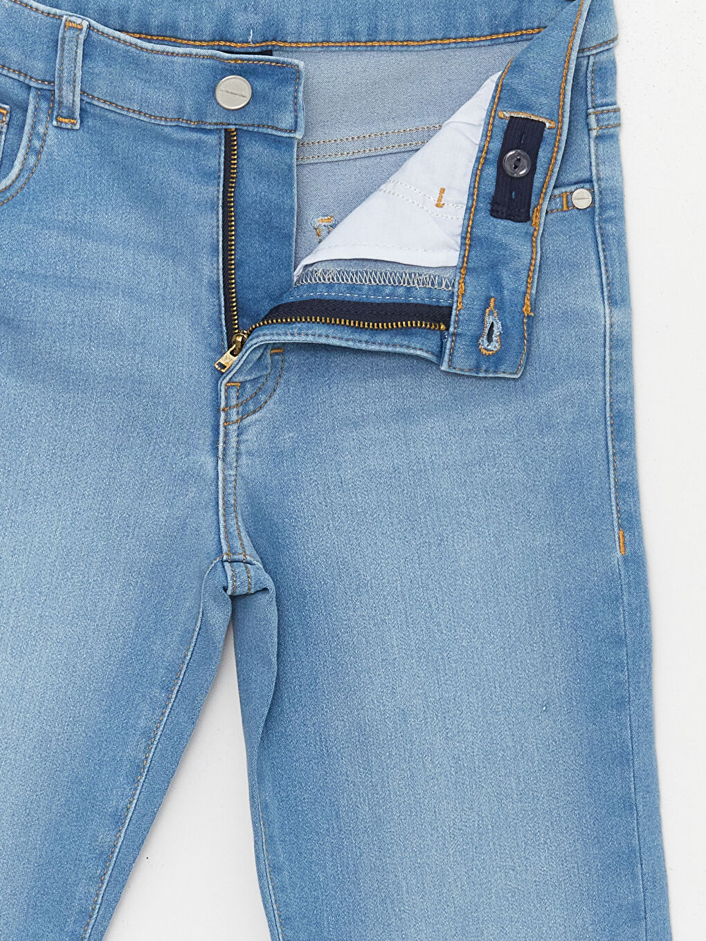 Jean à Taille Élastiquée Ajustable pour Garçons-2