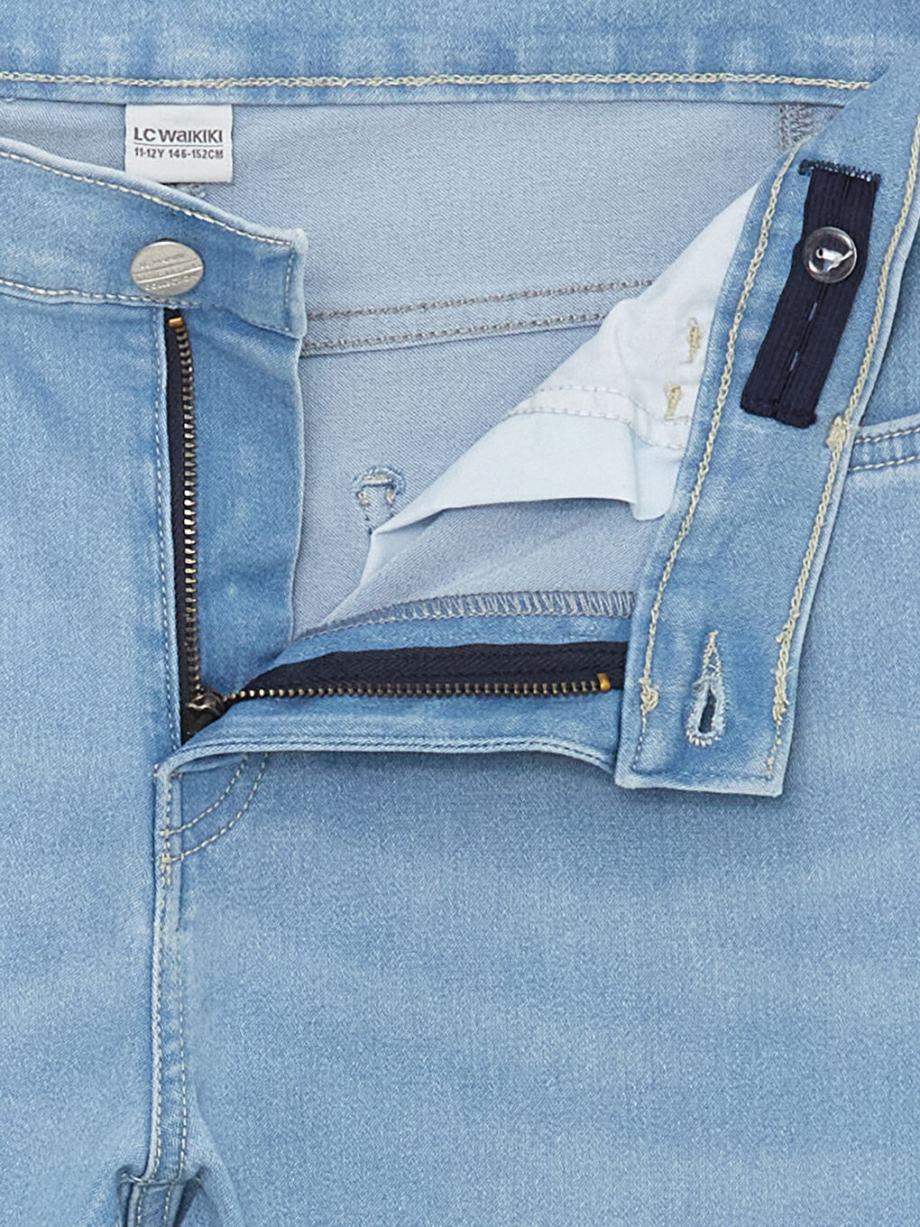 Jean à Taille Élastiquée Ajustable pour Garçons-2