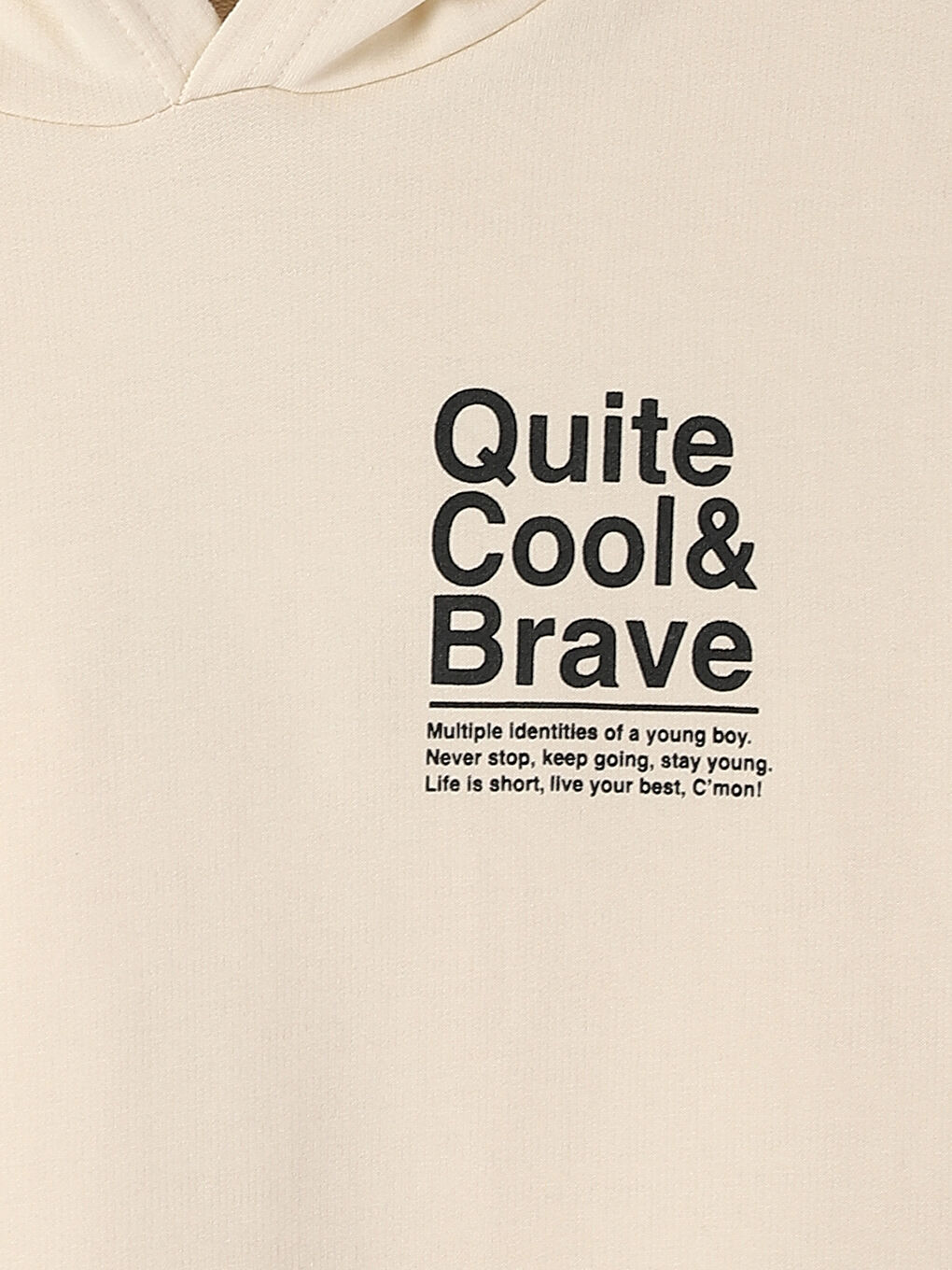 Hooded Printed Long Sleeve Boys' Sweatshirt-3