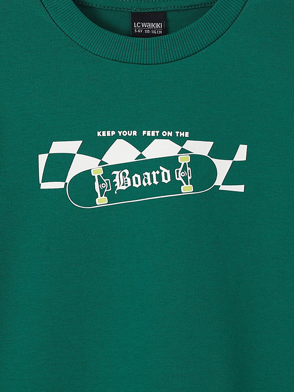 Crew Neck Printed Long Sleeve Boys' T-Shirt-2