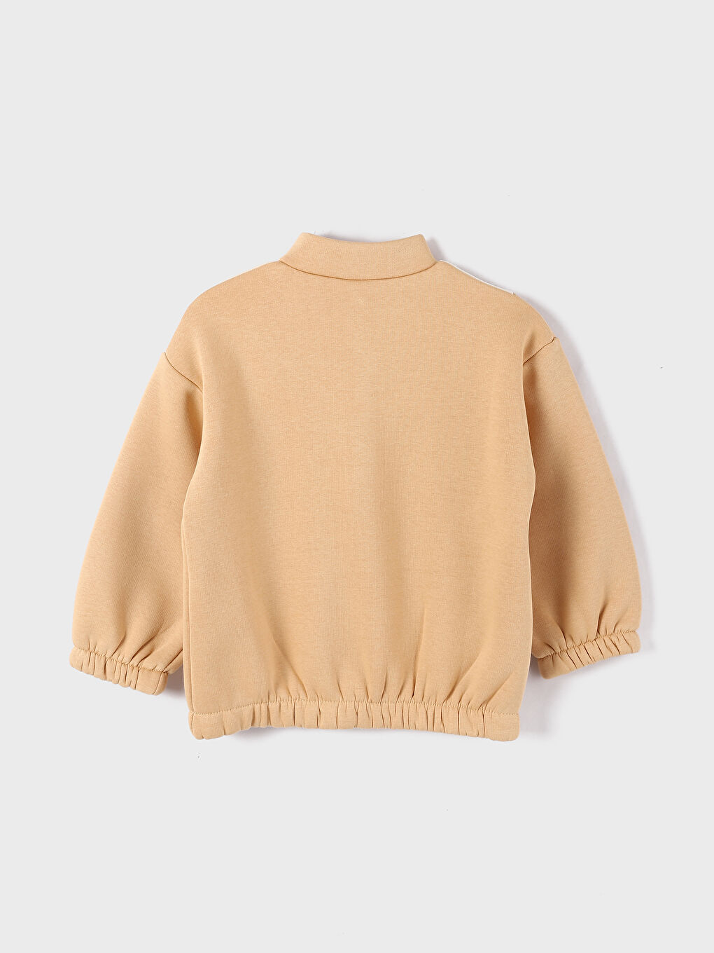 طقم بنات رضع ياقة عالية كم طويل سويت شيرت وبنطال عبوتان-2