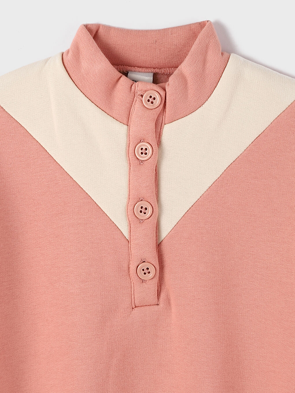 Turtleneck Long Sleeve Baby Girl Sweatshirt and Pants 2-Piece Set-3