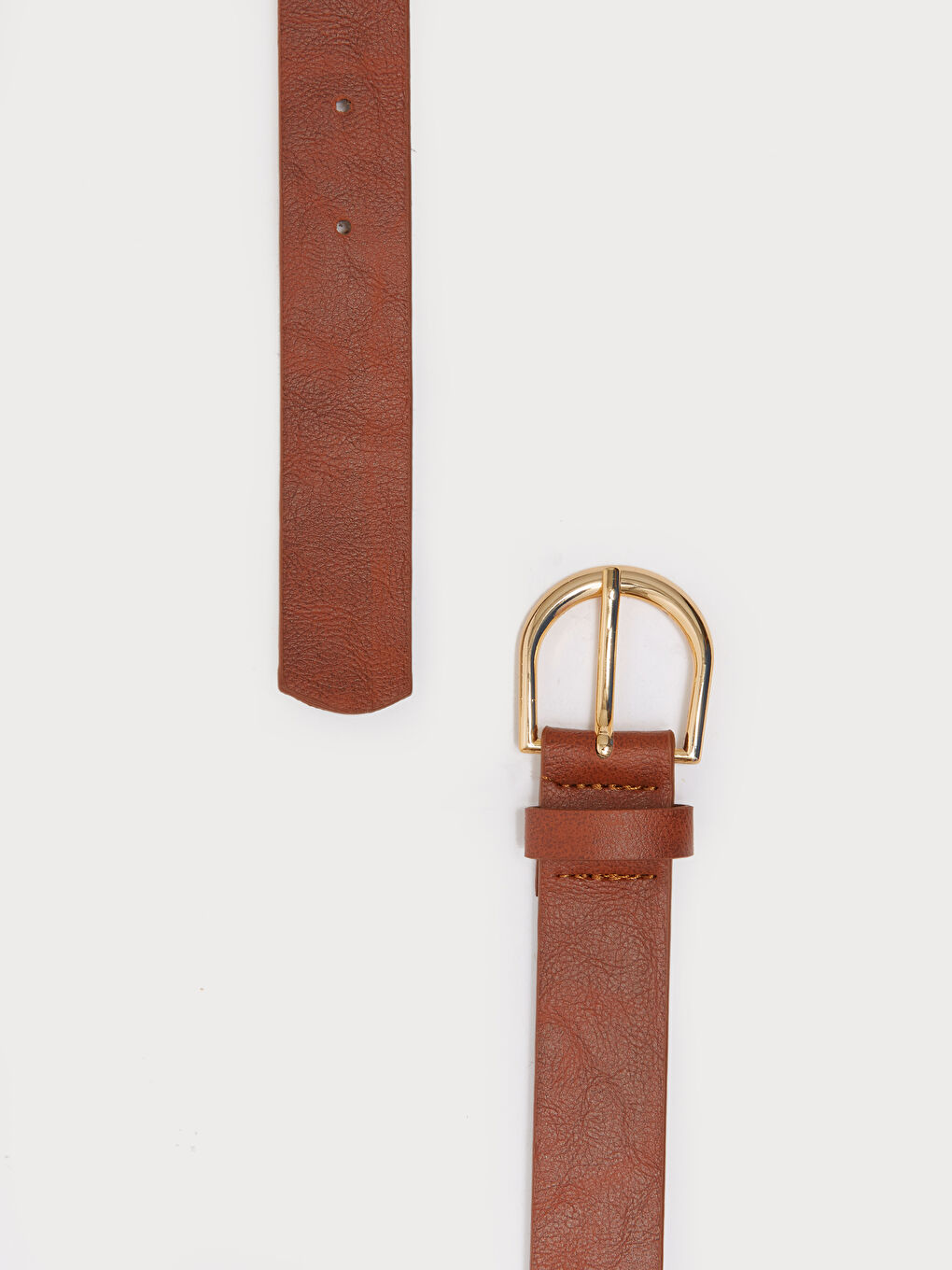 Siyah Deri Görünümlü İnce Kadın Kemer 2'li-4