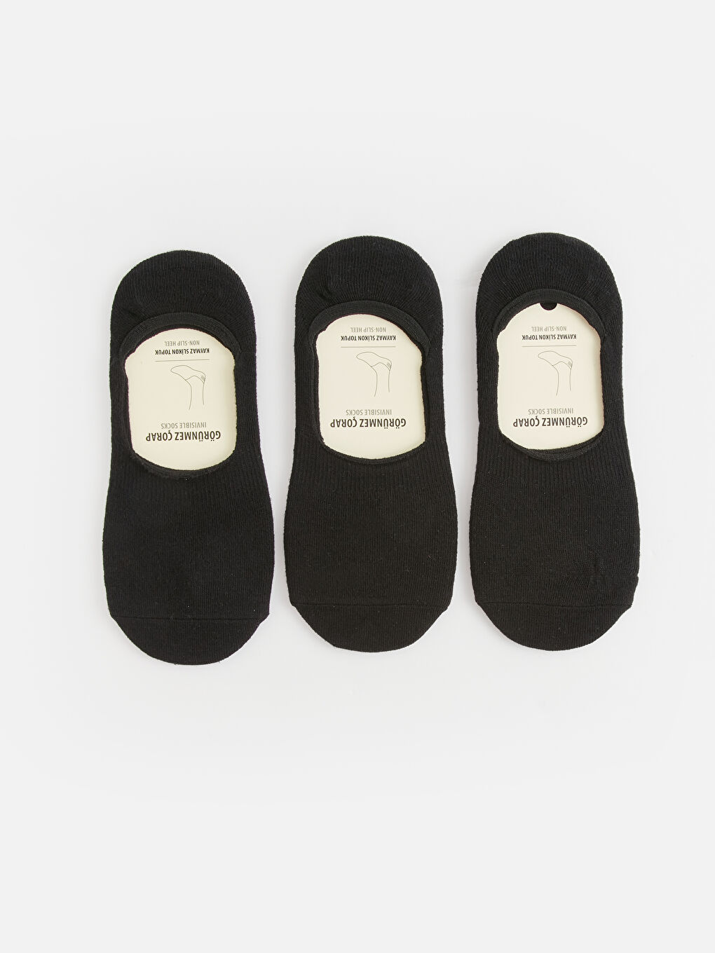 Chaussettes Invisibles pour Hommes Lot de 3 pièces